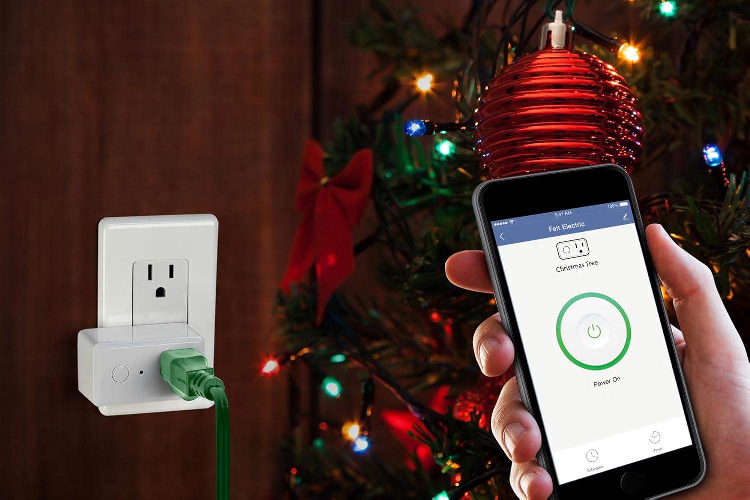 Feit Electric Smart Wi-Fi Plug, Works with Alexa and Google Home, No hub Required, 2.4 Ghz Network Only, Remote Control from Anywhere 15 Amp, Indoor Outlet for Home Appliances - Image 8