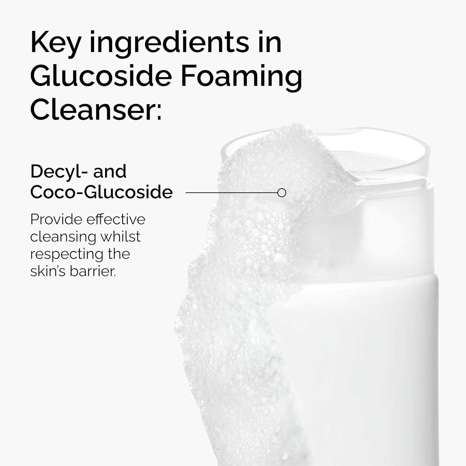The Ordinary Glucoside Foaming Cleanser, Gentle Foaming Face Wash for All Skin Types Including Sensitive Skin, 5.1 Fl Oz - Image 2