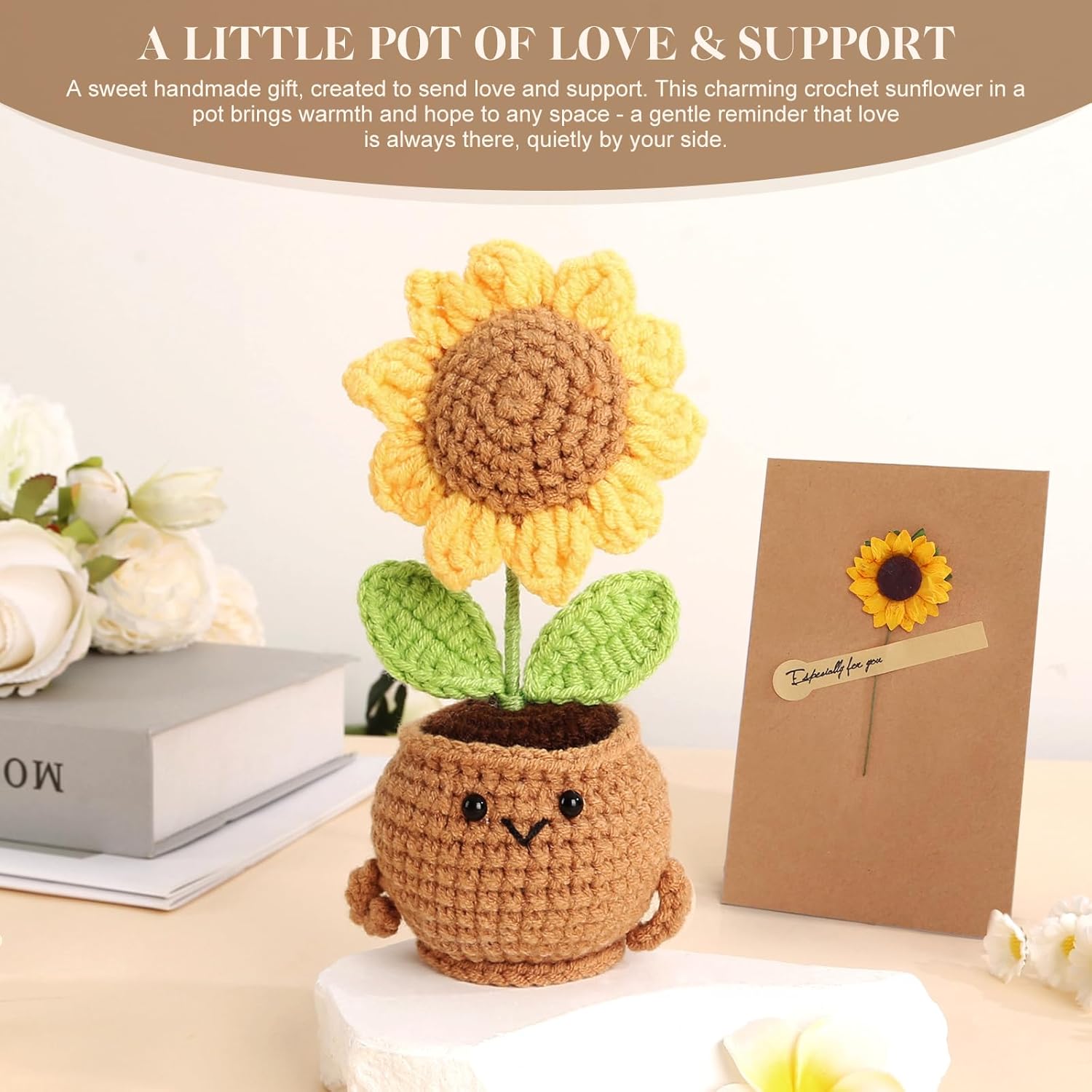 Sending Sunshine Sunflower, Thinking of You Care Package Unique Birthday Gift Baskets for Women Best Friend Mom Grandma Sister - Image 7
