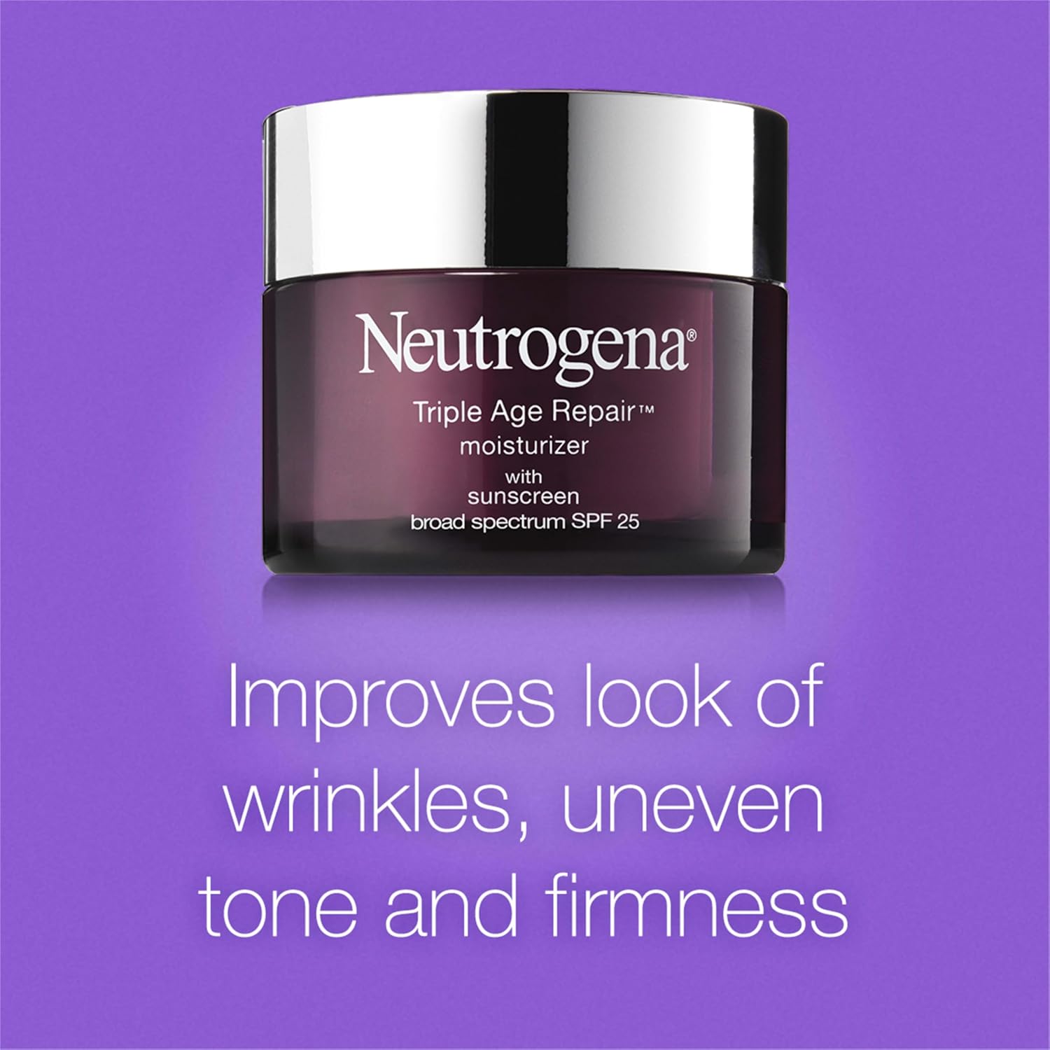 Neutrogena Triple Age Repair Face Moisturizer - with Hexinol Technology & Vitamin C, Anti-Wrinkle Face Cream with SPF 25, Visibly Reduces Wrinkles & Firms Skin, 1.7 oz - Image 4