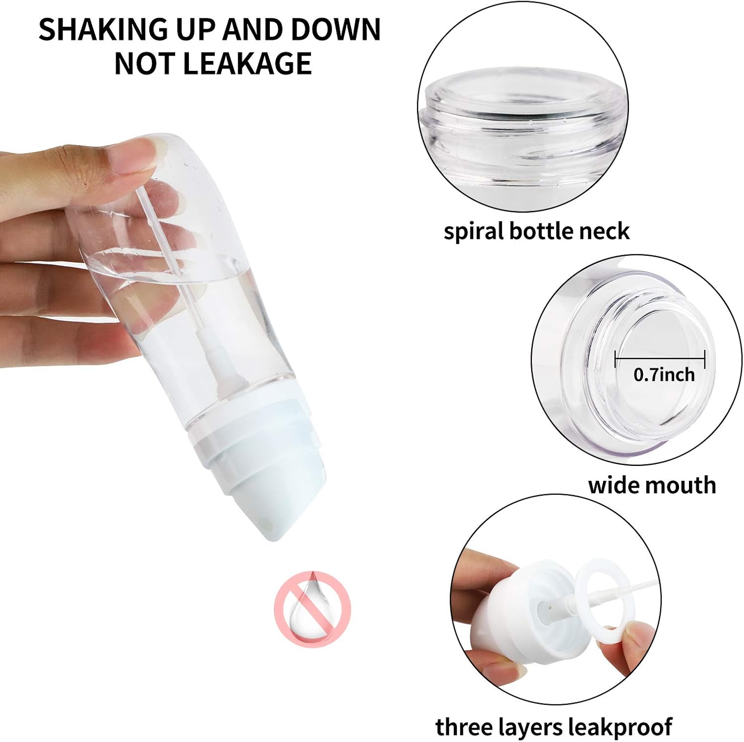 Small Spray Bottle with Fine Mist, 2 Pack 3.4oz/100ml Travel Spray Bottles for Hair and Face, Refillable Spray Bottles for Cleaning Solutions, Perfume, Liquid Cosmetics, Essential Oils TSA Approved - Image 4