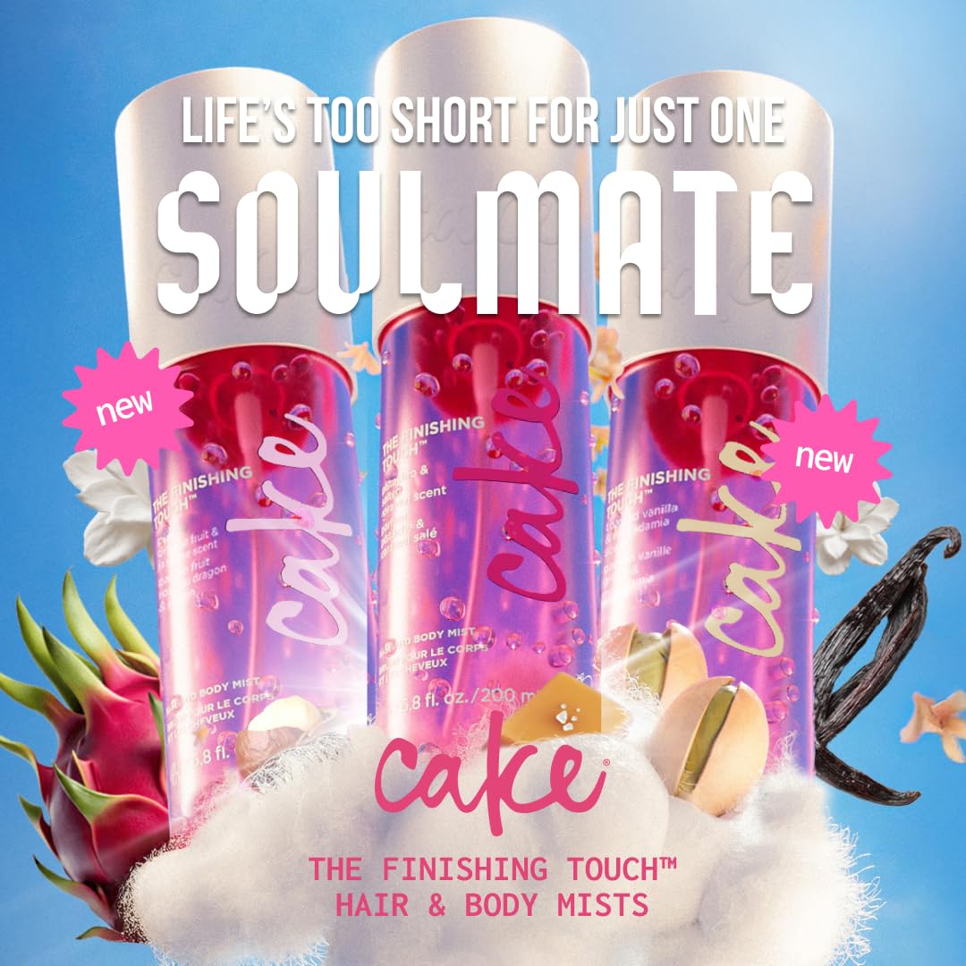 Cake Beauty Hair & Body Mist, The Finishing Touch - Pistachio & Salted Caramel Scent - Infused with Vitamin E & Argan Oil - For All Skin & Hair Types - 6.8 Fl Oz / 200 mL - Image 7