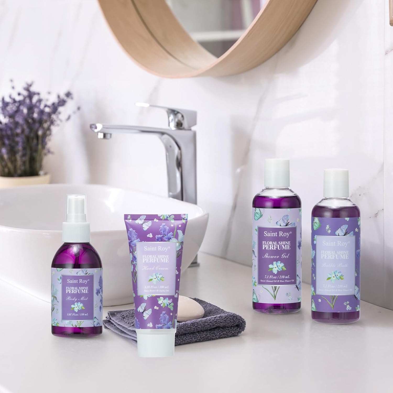 Mothers Day Gifts for Women, Bath & Shower Gifts for Women, Perfume Bath and Body Gift Basket, Skin Care Set, Spa Kit, Self-Care Set, Home Spa Gift, Relaxation Gift, Birthday, Christmas, Anniversary - Image 7