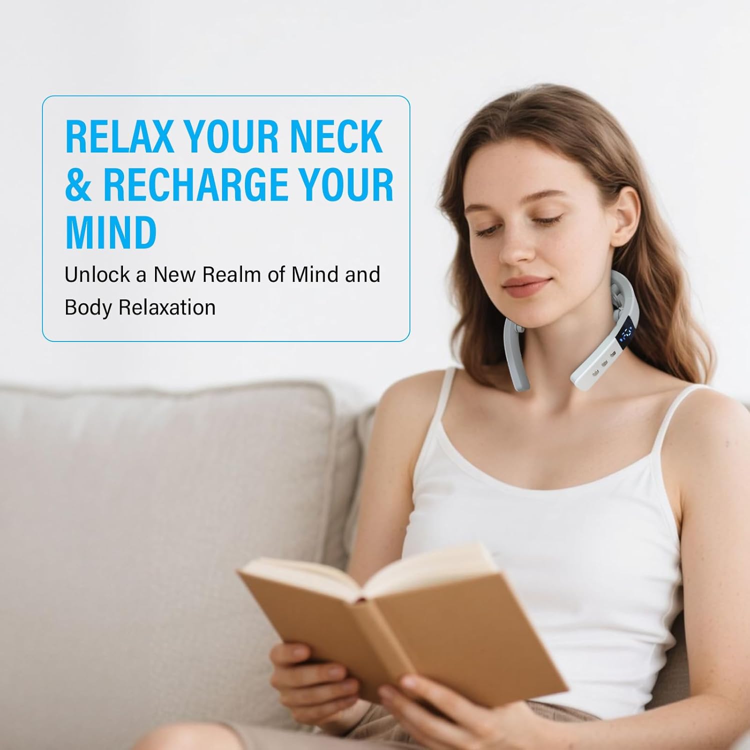 HAPIPET Neck Massager with Heat, Multiple Mode Adjustment, Portable and Suitable for Travel and Home - Image 2