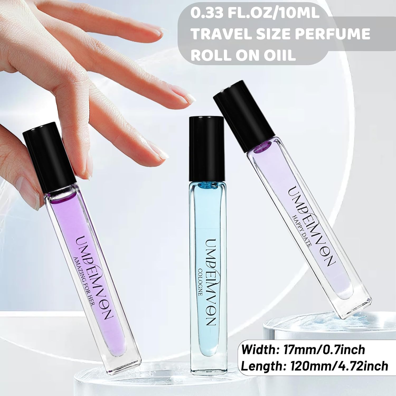 Roll On Perfume Oils for Women Long Lasting, Pheromones Perfume Body Oil, Travel Size 0.33 Fl. Oz - Image 7
