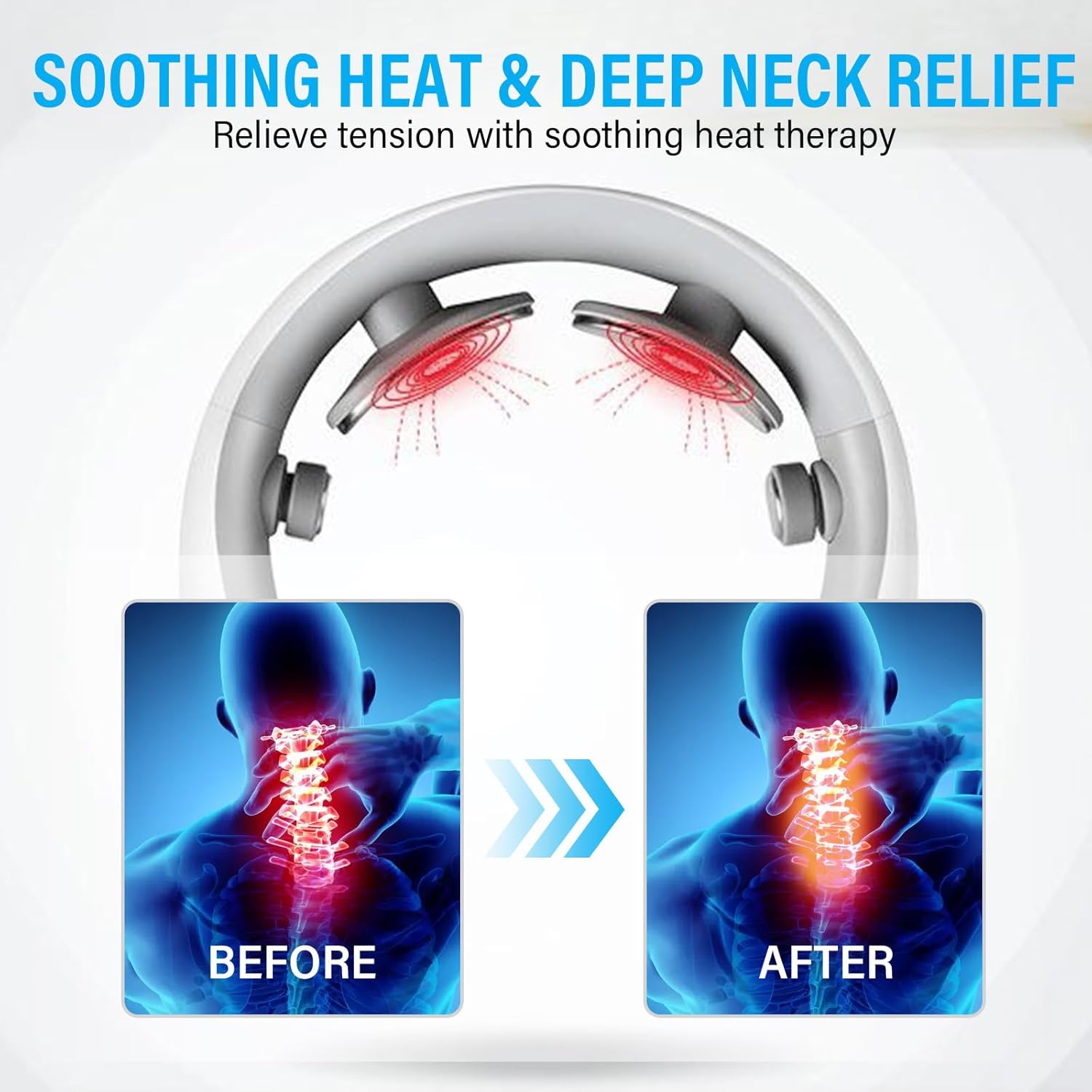 HAPIPET Neck Massager with Heat, Multiple Mode Adjustment, Portable and Suitable for Travel and Home - Image 5