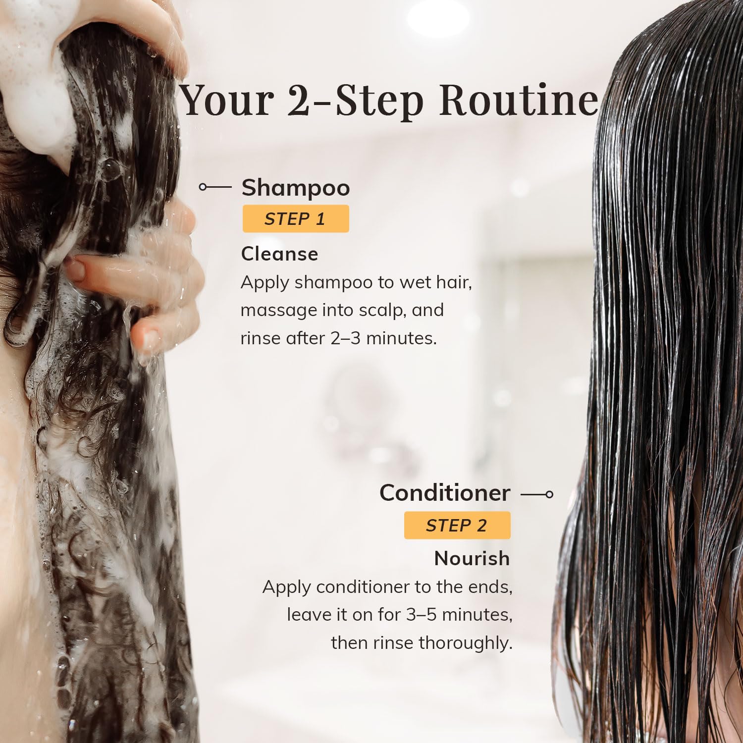 Hair Growth Shampoo and Conditioner Set - Rosemary & Biotin Shampoo and Conditioner for Hair Thickening - Botanical Boost for a Healthy Scalp, Hair Growth and Strengthen - Image 5