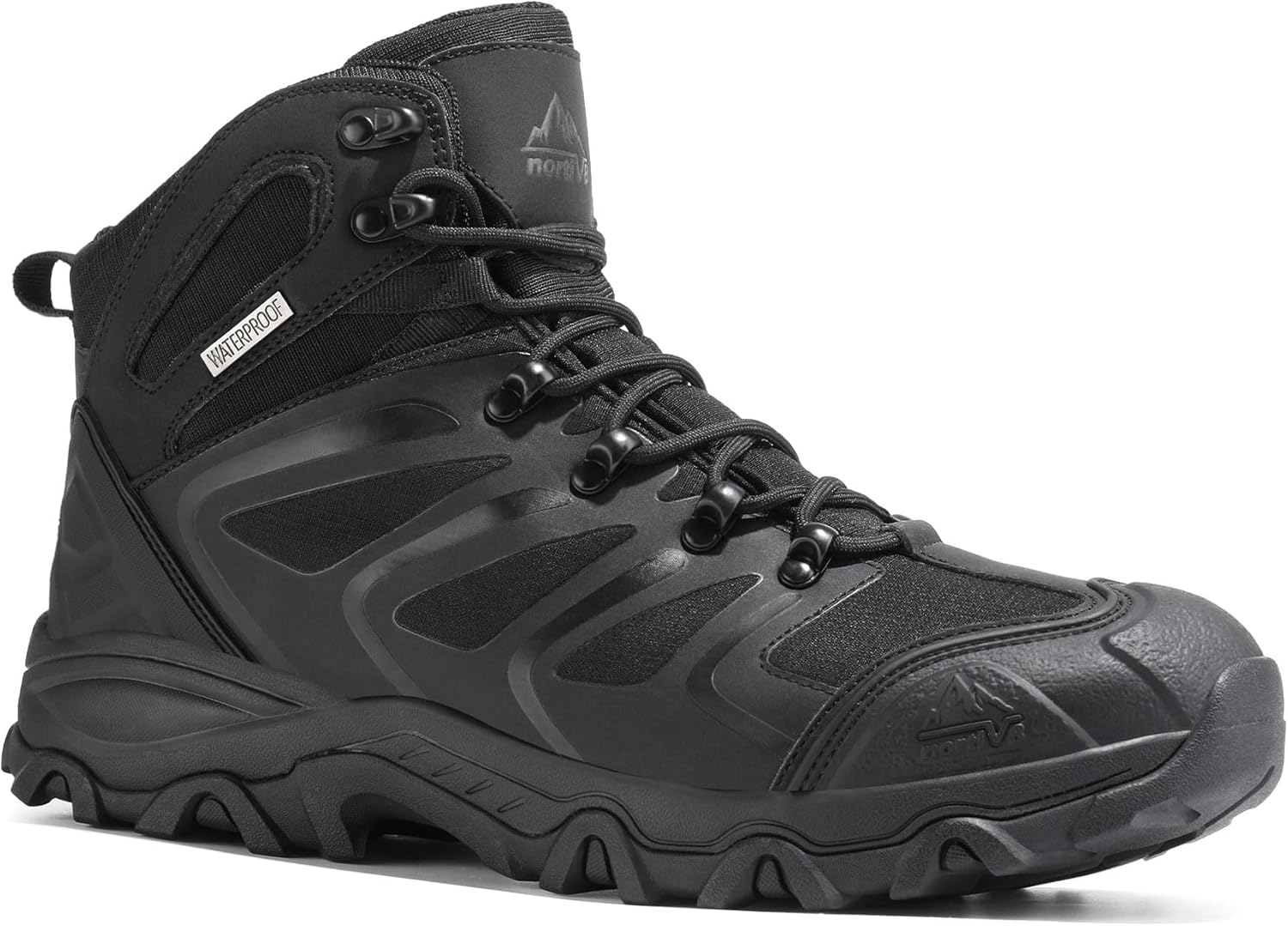 NORTIV 8 Men's Ankle High Waterproof Hiking Boots Outdoor Lightweight Shoes Trekking Trails Armadillo - Image 5