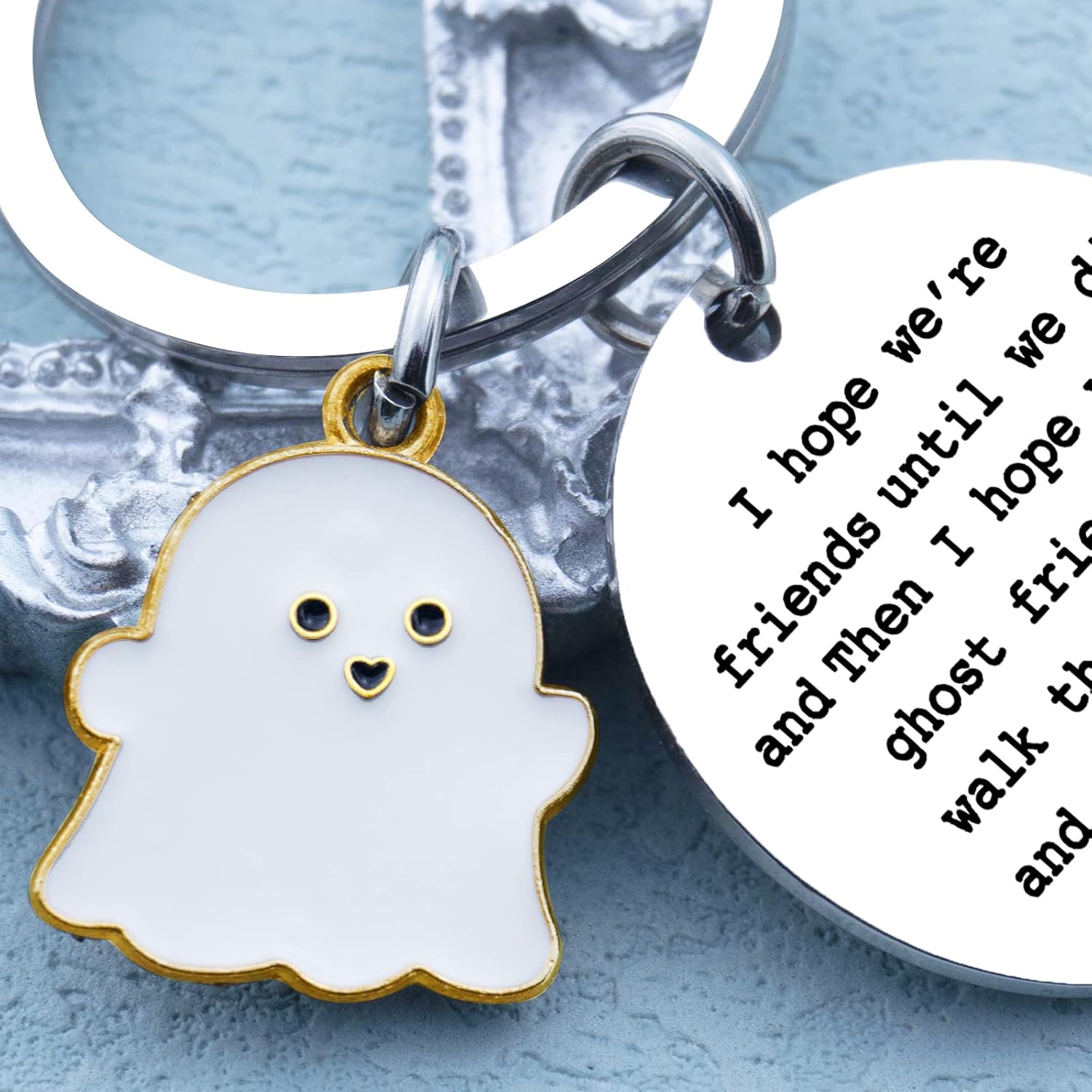 igvean Best Friend Keychains Funny Birthday Gift for Friends Valentine's Day Halloween Christmas Gifts for Best Friend - Image 6