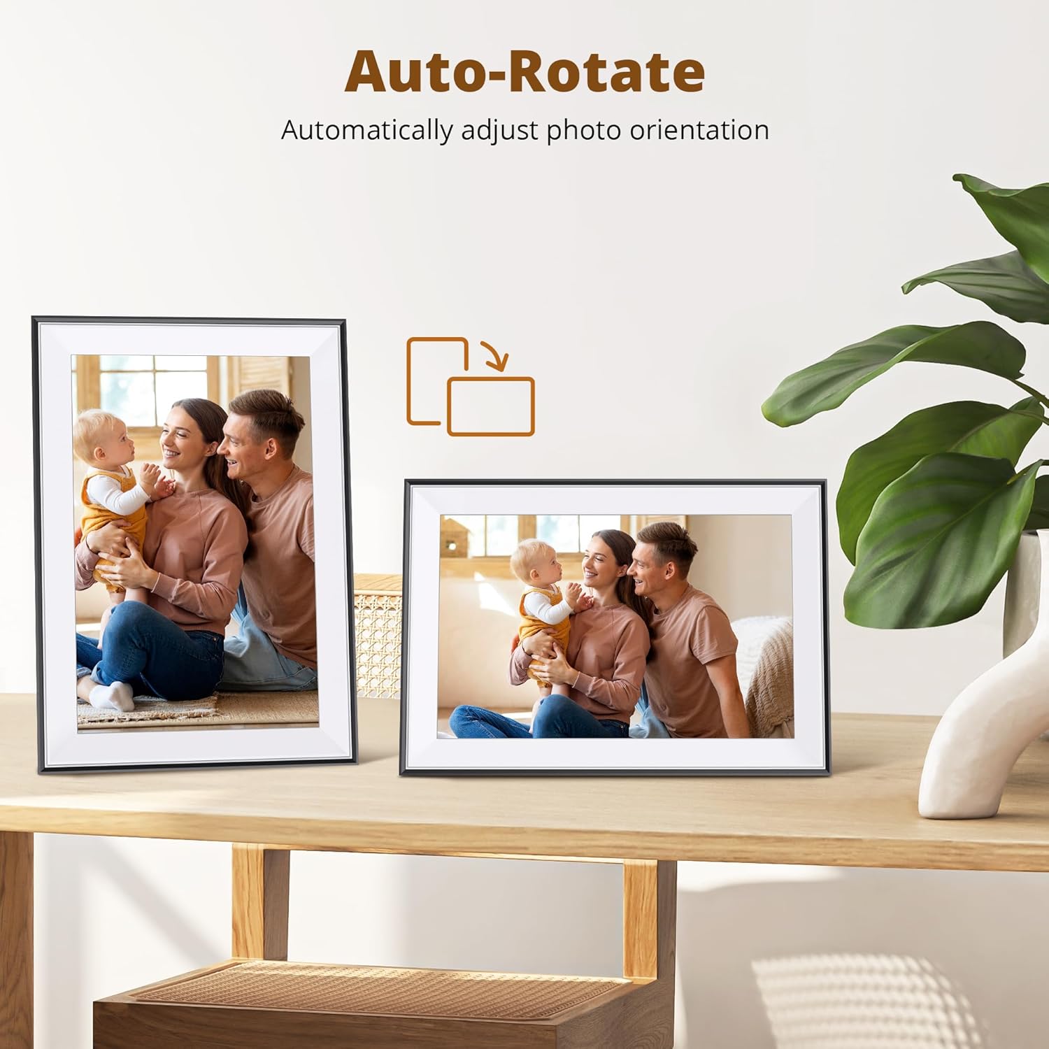 Dragon Touch 10.1'' WIFI Digital Picture Frame - 1280*800 HD IPS Touch Screen Digital Photo Frame Display, Auto-Rotate, Share Photos/Videos Instantly via Free App Best Gifts for Birthday, Wedding, Mom - Image 5
