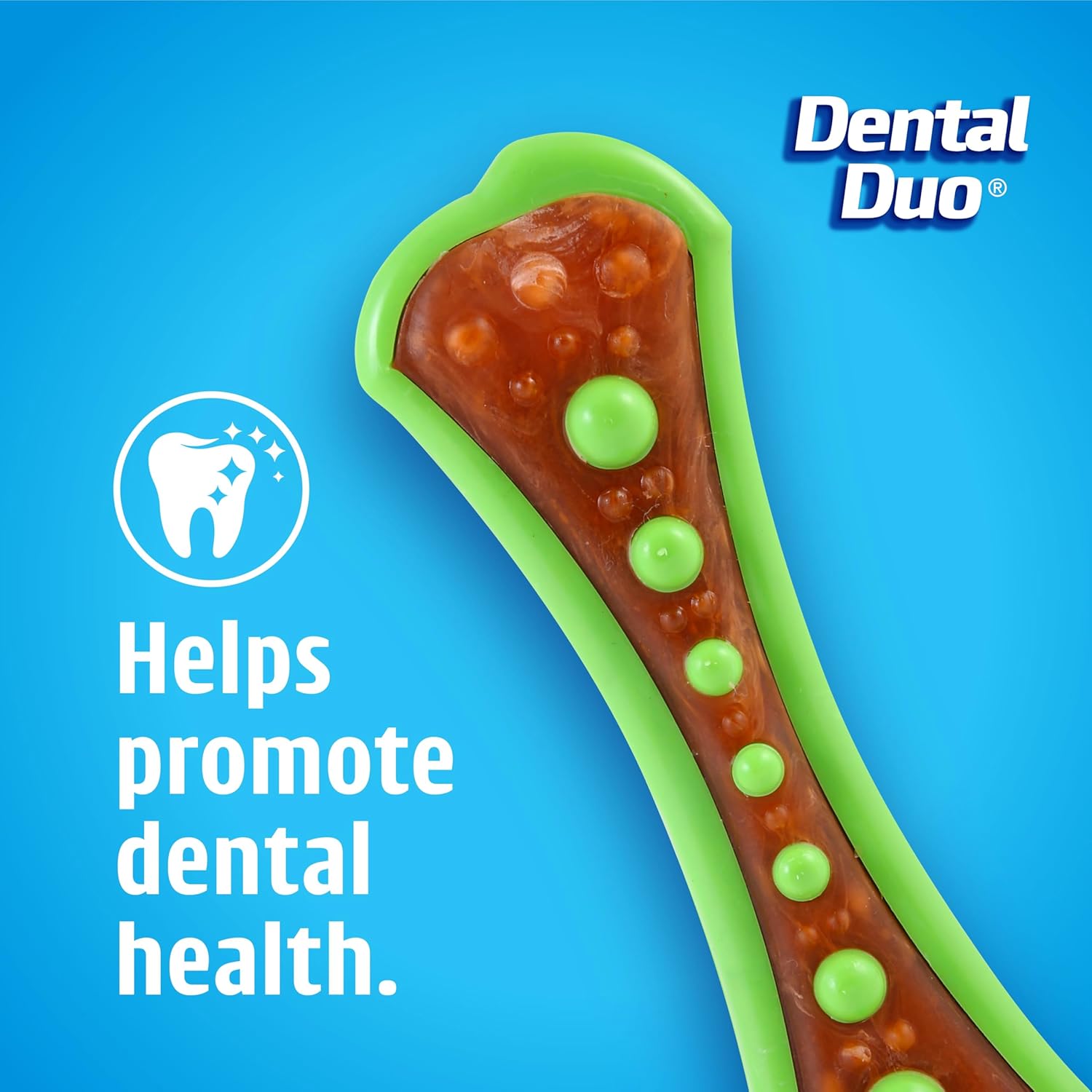 Hartz Chew 'n Clean Dental Duo Dog Treat & Chew Toy, Color Varies, Large, 3 Pack - Image 2