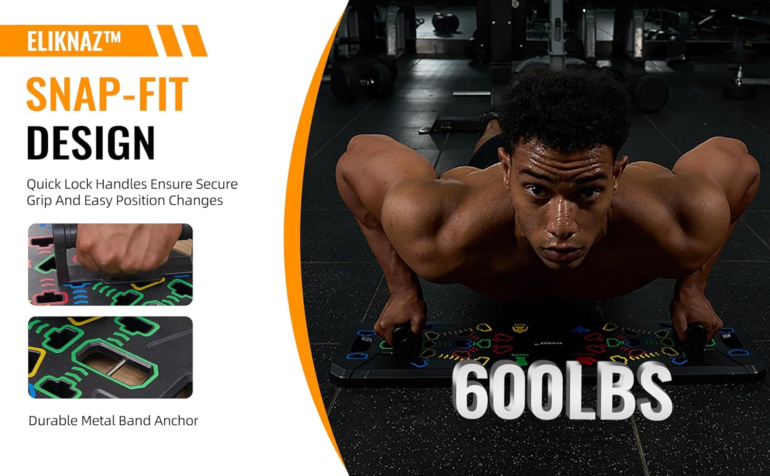 Portable Push Up Board Gym Kit 25-in-1, Foldable Push Up Station & Exercise Board Workout Set with 18 Accessories, Resistance Bands & Handles, Ankle Straps for Men, Women & Teens - Image 13