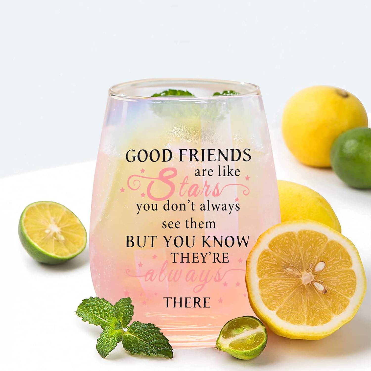 Friendship Gifts for Women Wine Glasses Drinking Personalised Birthday Gifts for Friend Men Special Friends Gift Leaving Gift for Her Colleague Best Friend - Image 6