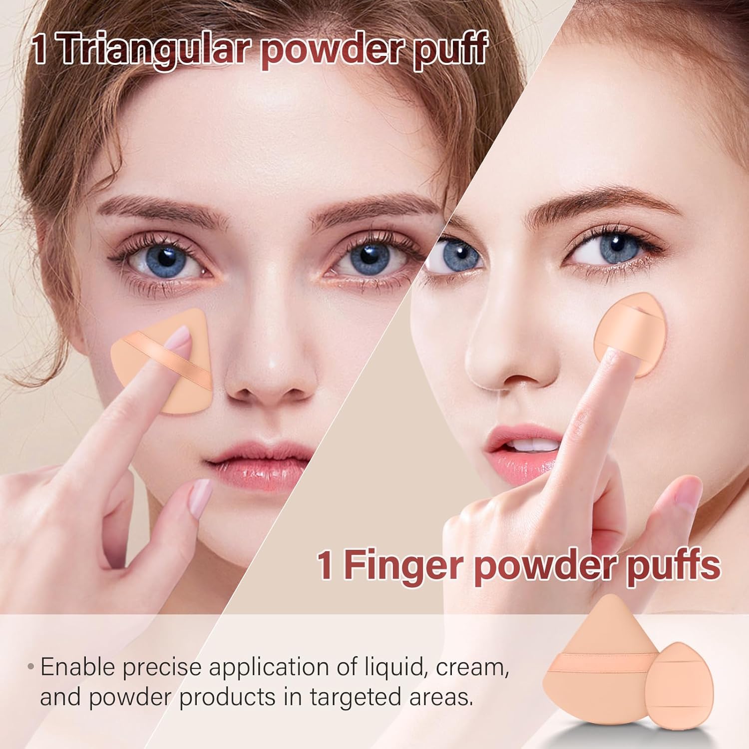 Makeup Brushes Set, Mlemle Professional 26 Pcs Makeup Kit, Include Powder Blush Concealers Foundation Eye shadows 21 Pcs Makeup Brushes and 2 Powder Puff, 3 Makeup Sponge(A04) - Image 6