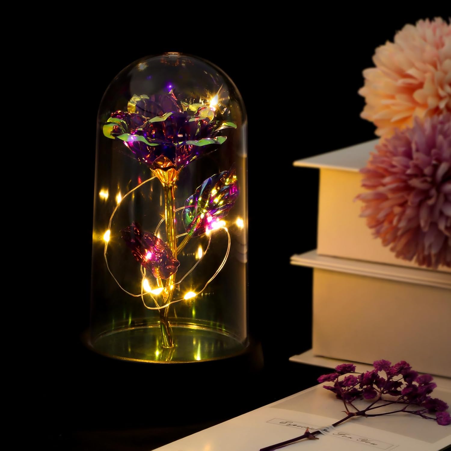 Birthday Gifts for Women, Relaxing Spa Gifts Care Package with Luxury Flannel Blanket, Light-Up Rose Flower, Unique Mothers Day Gifts for Mom, Wife, Grandma, Sister, Friends - Image 9