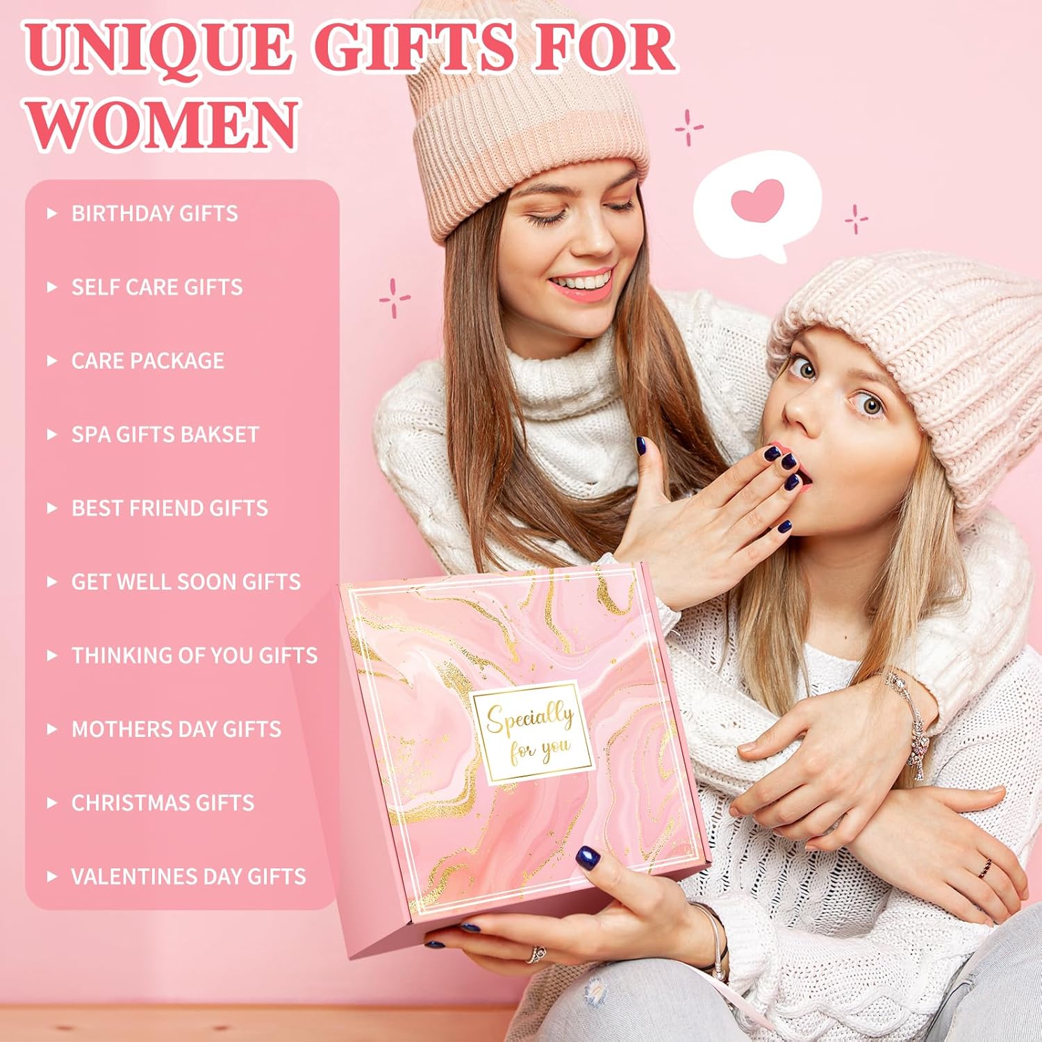 Gift Baskets for Women Birthday Gifts for Women Unique Get Well Gift for Woman Luxury Self Care Gifts for Woman Get Better Soon Care Package Set for Her Spa Kit Box for Girlfriend, Mom, Best Friends - Image 8