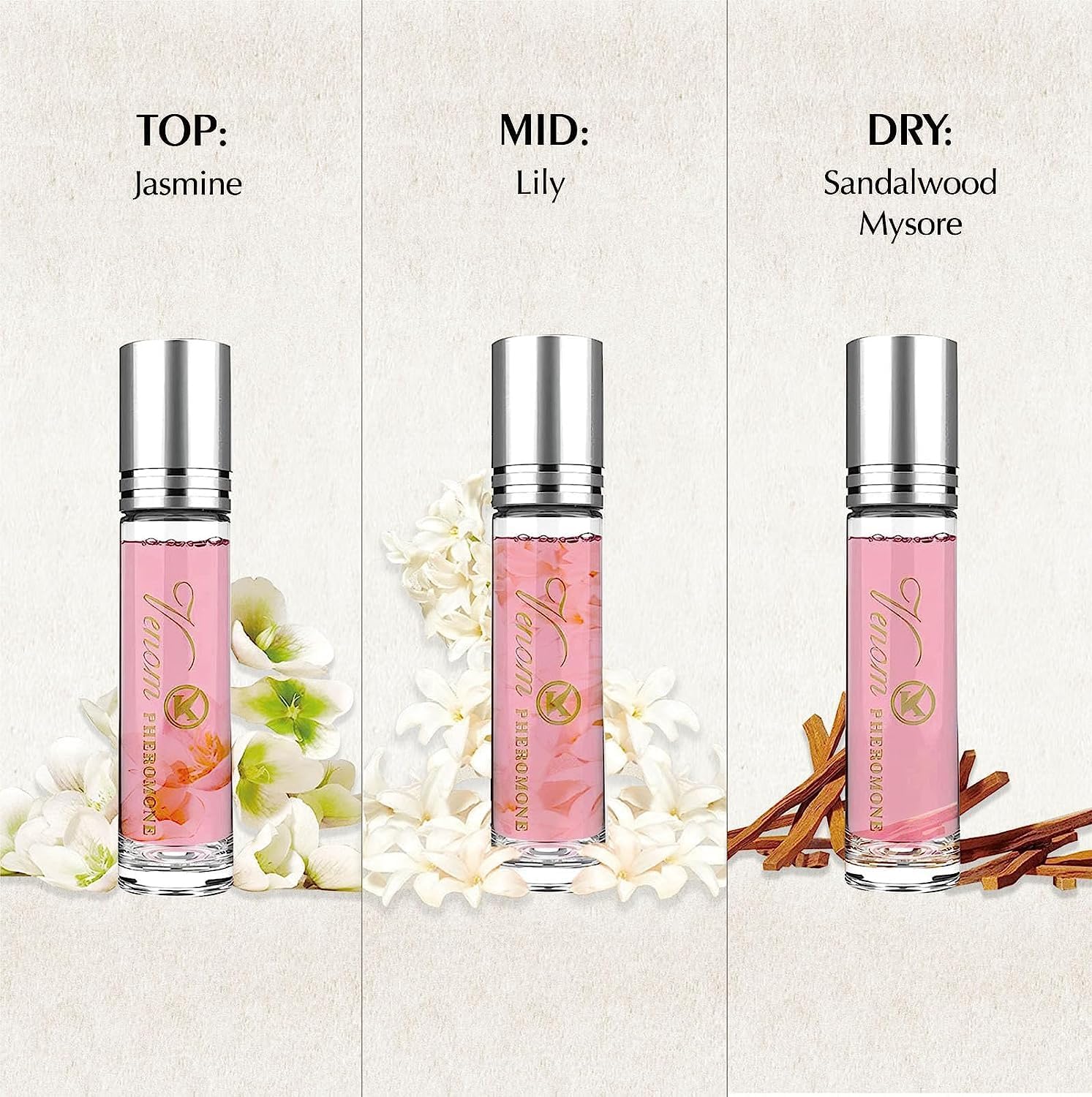 3Pcs Lunex Phero Perfume,pheromones perfumes for women,Roll On Perfume, Portable Perfumes Long Lasting Female - Image 3