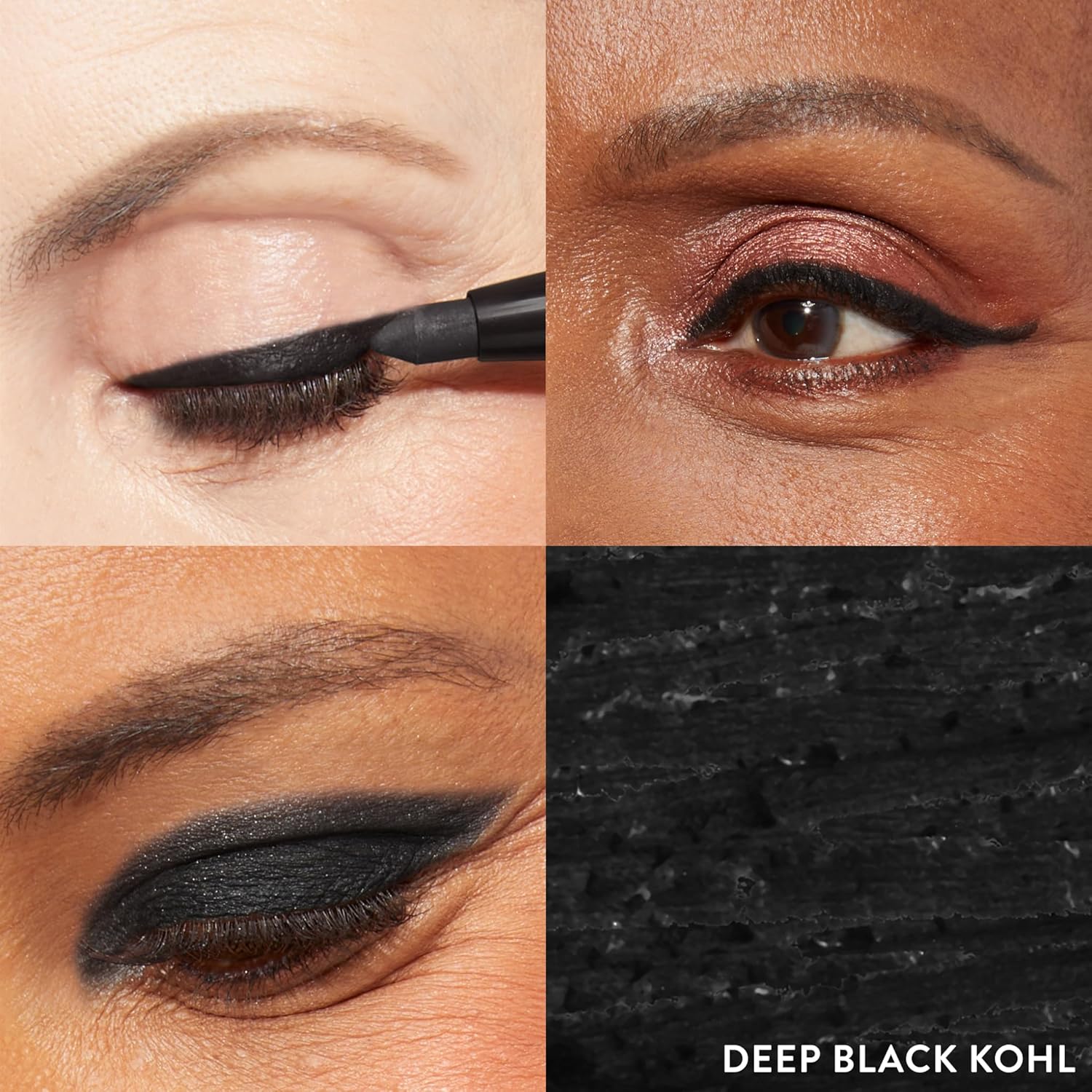 LAURA GELLER NEW YORK Kajal Longwear Kohl Eyeliner Pencil with Caffeine, Smooth & Blendable Makeup, Deep Black - Image 2