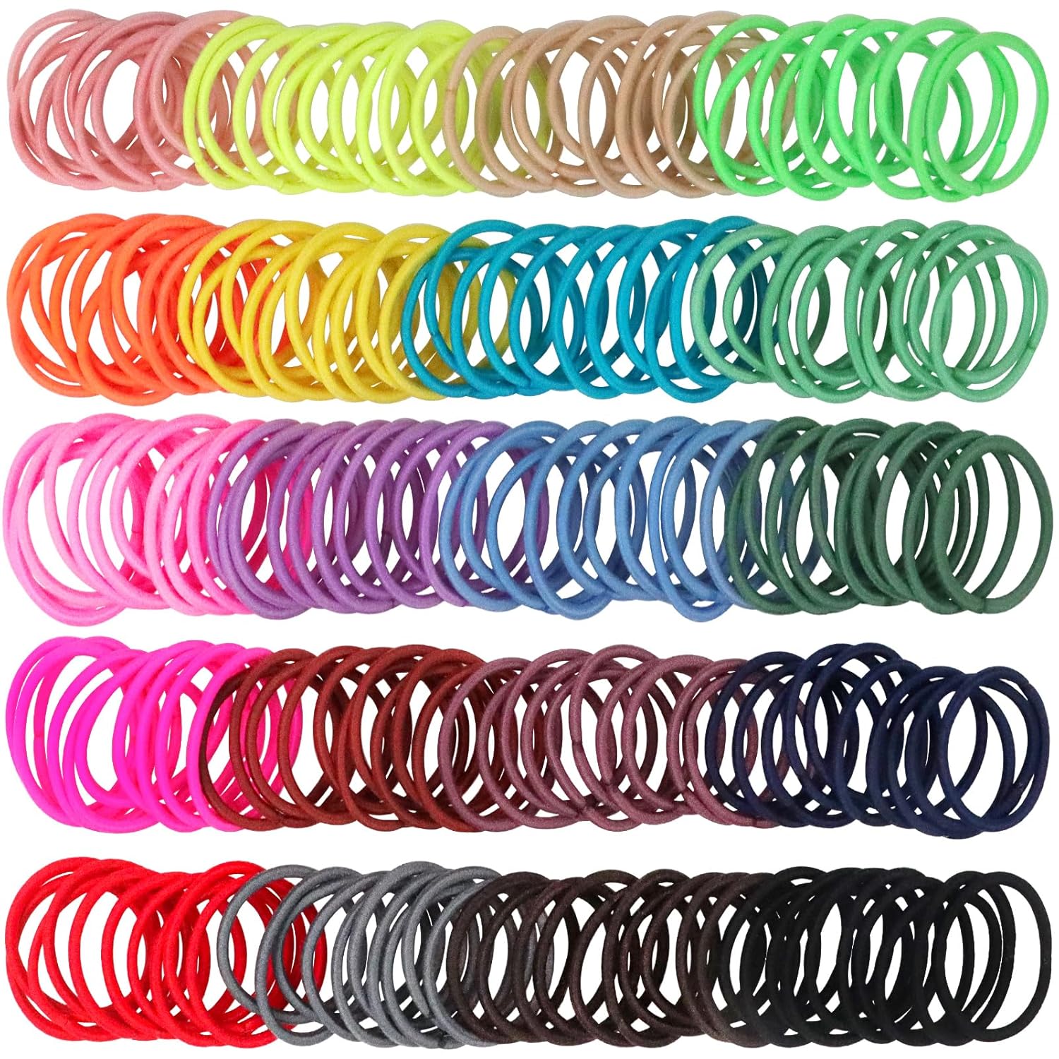 200PCS Small Hair Ties,No Crease Baby Hair Ties,Elastic Hair Ponytail Holder Hair Accessories for Baby Girls Infants Toddlers Kids - Image 3