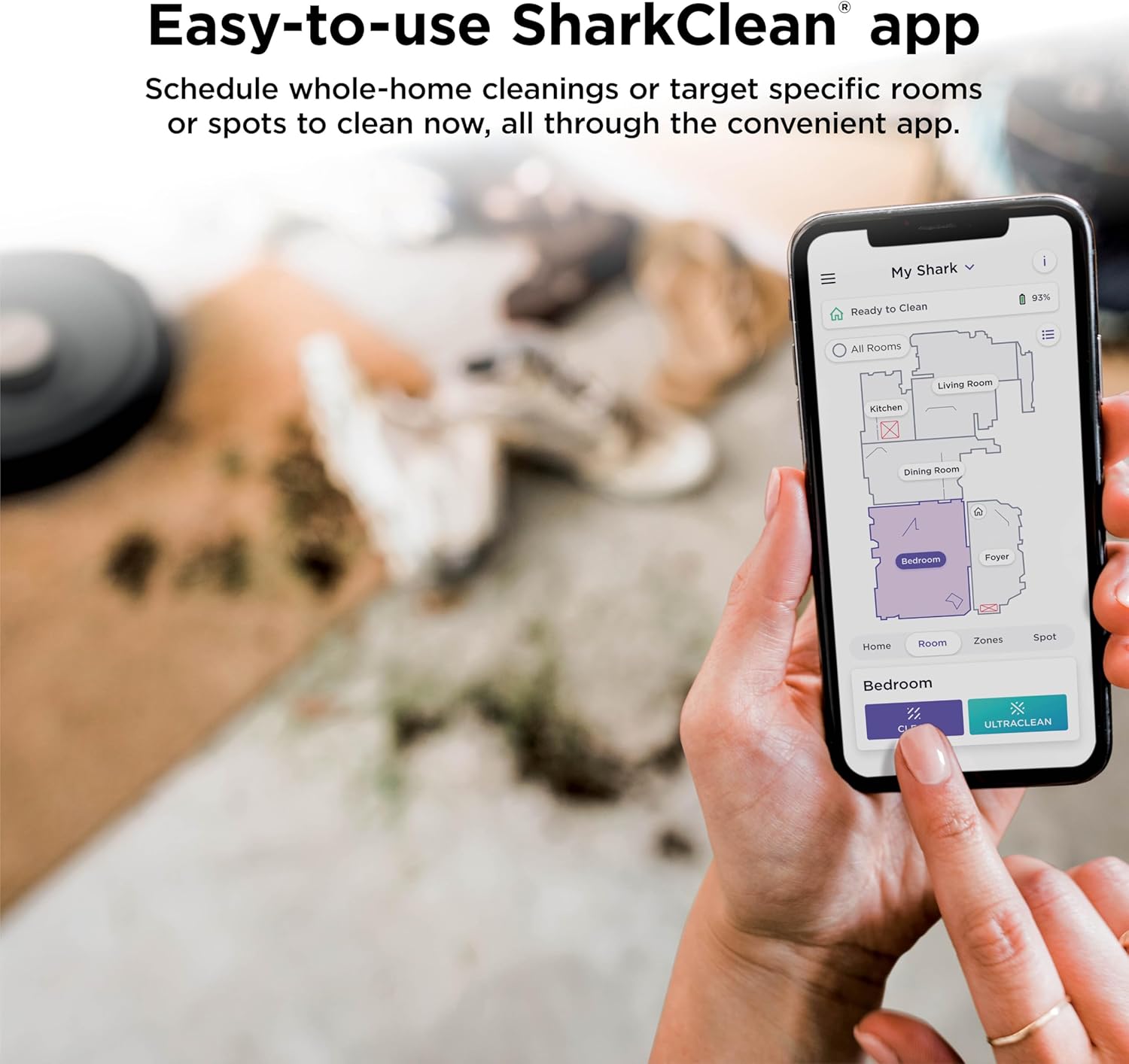 Shark AV2501AE AI Robot Vacuum with XL HEPA Self-Empty Base, Bagless, 60-Day Capacity, LIDAR Navigation, Perfect for Pet Hair, Compatible with Alexa, Wi-Fi Connected, Carpet & Hard Floor, Black - Image 9