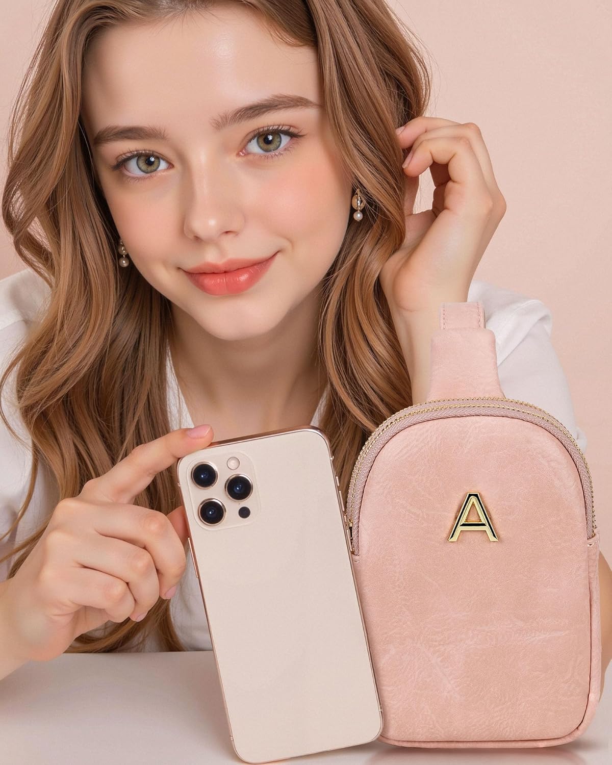 Birthday Gifts for 5 6 7 8 9 10 11 12 Year Old Girls, Initial Crossbody Bag for Girls, Tween Girls Trendy Stuff, Mini Sling Bag for Travel, Teen Girl Gifts Trendy Stuff, Small Everyday Bags