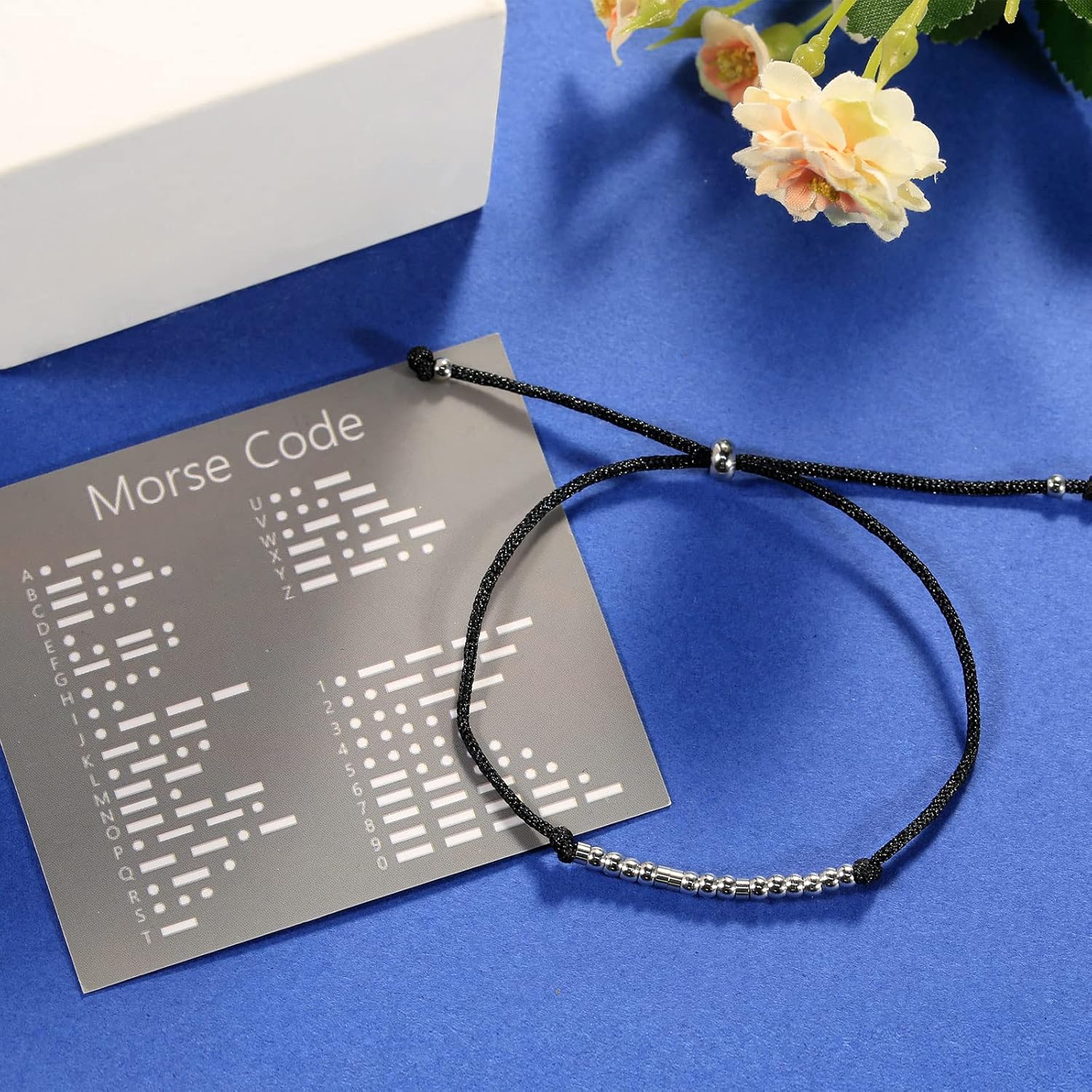ASELFAD Morse Code Bracelets for Women, Funny Best Friend Birthday Gifts for Women Friendship Bracelets, Teen Girl Gifts Trendy Stuff, Valentines Day Gifts for Her - Image 2
