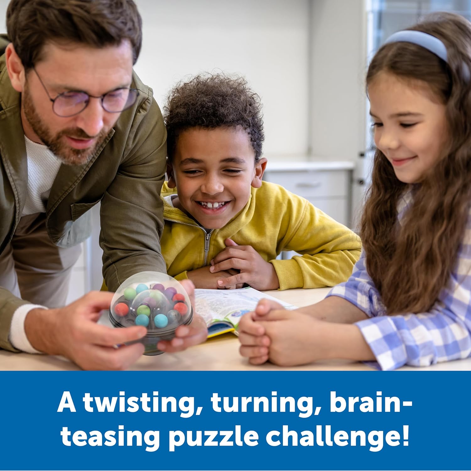 Learning Resources Scramboozle Puzzle Ball - 3D Brain Teasers for Kids and Adults, Puzzles for Teens, Boosts Critical Thinking and Problem Solving, Travel Games, Fidget Toys, Gifts for Boys and Girls - Image 2