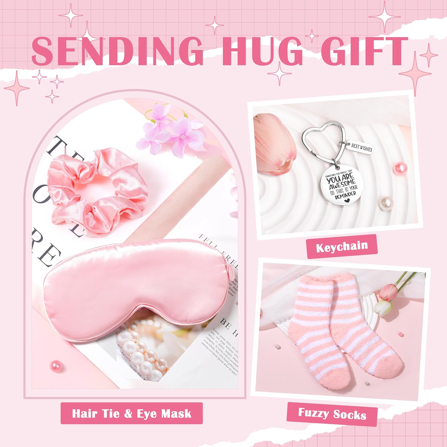 Gift Baskets for Women, Unique Birthday Gifts for Women, Thinking of You Inspirational Gift Set Box, Get Well Soon Gift Basket Sending Hug, Christmas Gifts for Teen Girl Her Wife Best Friend Sister - Image 5