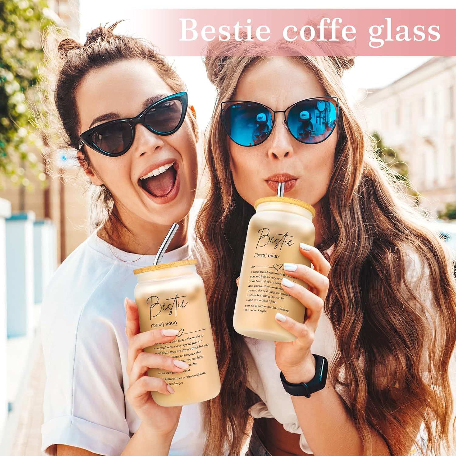 Best Friend Birthday Gifts for Women Friendship Gifts for Women Bestfriend Birthday Gift for Best Friend Woman Bestfriend Gift Ideas with Cup Bag Candle Keychain for Soul Sister Bestie BFF - Image 2