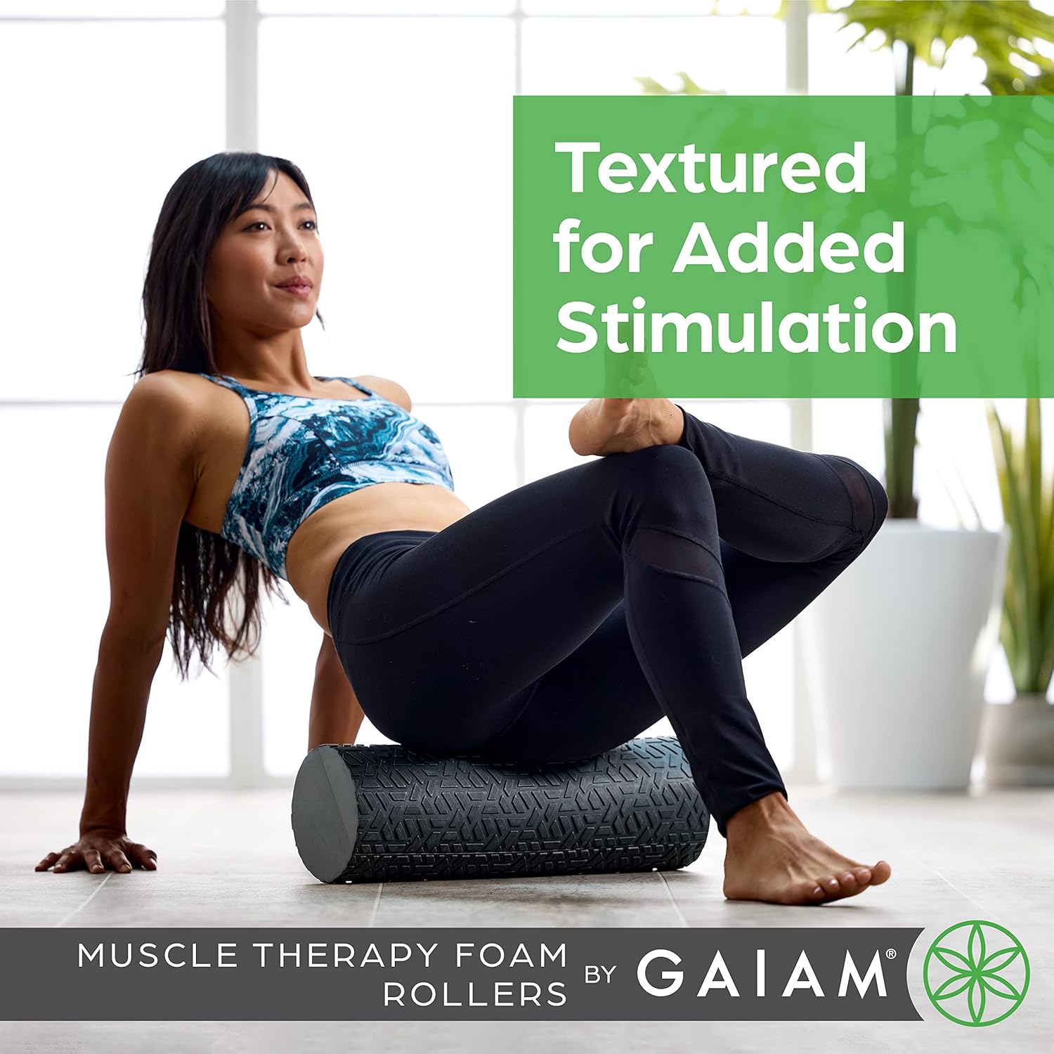 Gaiam Restore Foam Roller for Muscle Massage - Deep Tissue Muscle Massager for Sore Muscles & Stimulation - Total Body Pain Relief, Back, Neck, Foot, Calf, Leg, Arm (18 Inch and 36 Inch) - Image 3