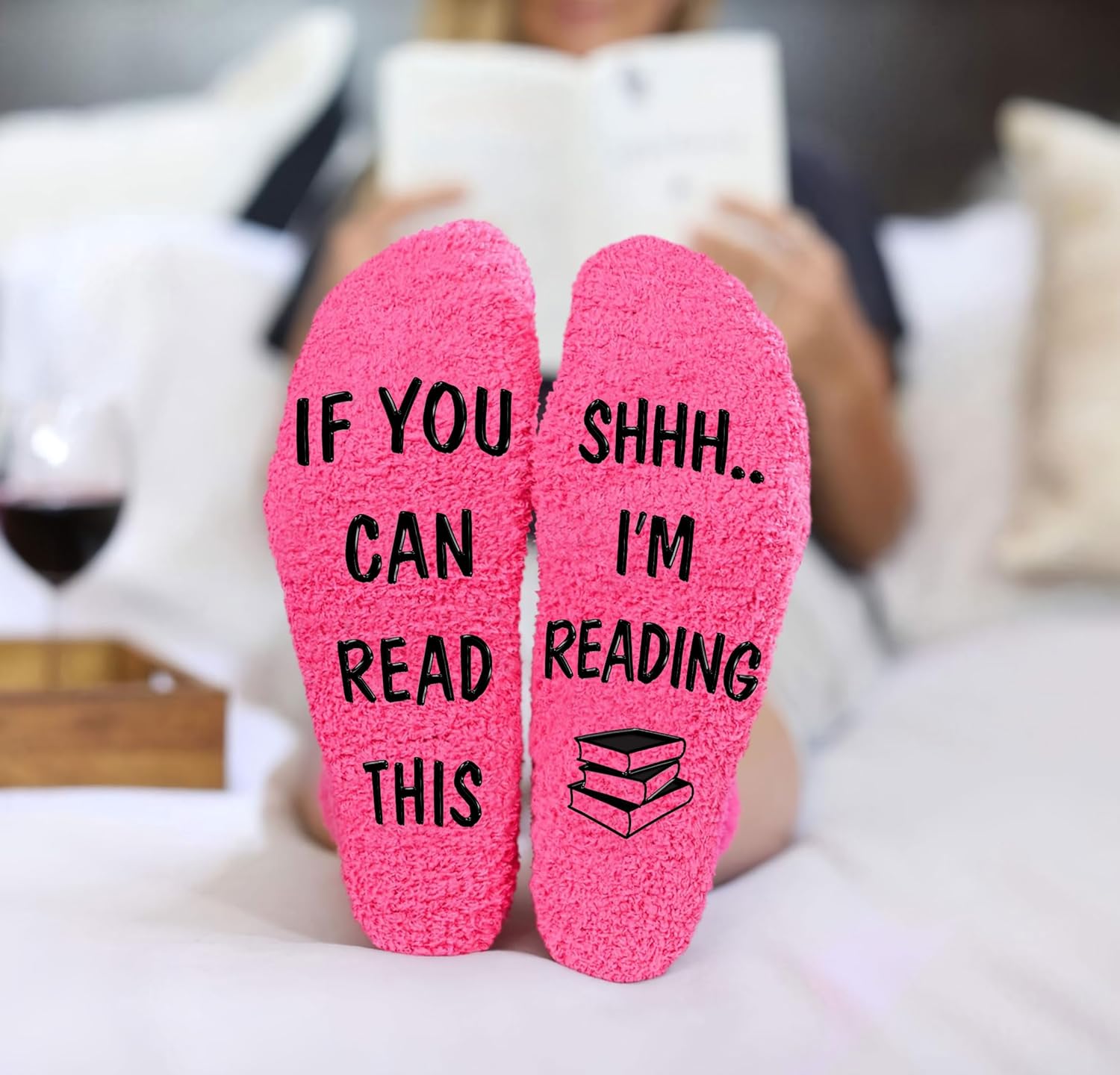 VICRAZY Book Lovers Gifts - Funny Socks for Book Lovers - Gift for Readers - Reading Stuff, Stocking Stuffers for Men, Women - Image 3