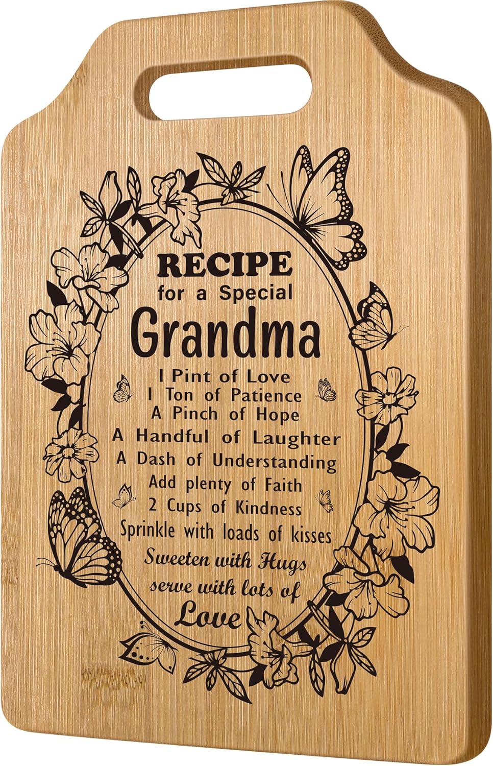 Grandma Mothers Day Birthday Gifts from Granddaughter Grandson Grandkids, Cool Practical Cutting Board for Nana Mimi Grammy Granny Abuela Nanny Gigi New Grandmother Unique, Best Stocking Stuffers Idea