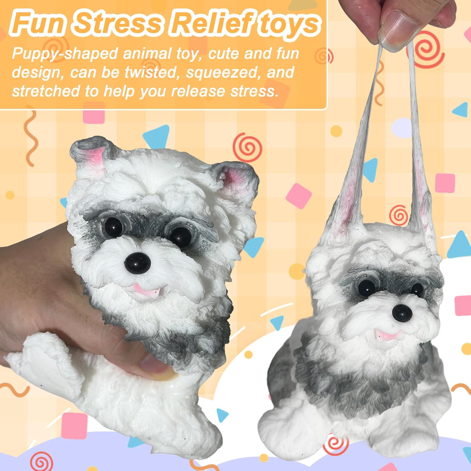 Handmade Taba Squishy Dog Toy, Cute Squishy Dog Fidget Toys, Relieve Stress Sensory Autism Toys for Kids & Adults Relaxation and Fun Teenage Girls Teen Boy Tween Christmas Stocking Stuffers Idea - Image 5