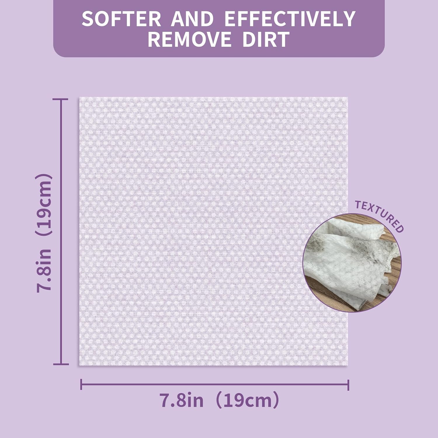 400 PCS Pet Wipes for Paws and Butt Hypoallergenic Pets Cleansing & Deodorizing Anal Gland Hygienic Puppy Wipes for Dogs Face and Body Wipes Cleaning Fur Doggie Wipes Doggy Wipes (Lavender) - Image 5