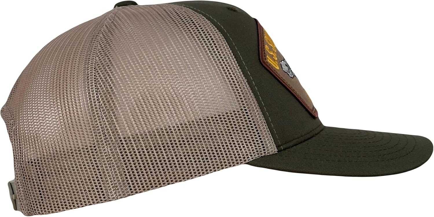 Hawkins U.S. Submarine Service Hat OD Green and Tan Mesh Back Trucker + Free Sticker - Image 4