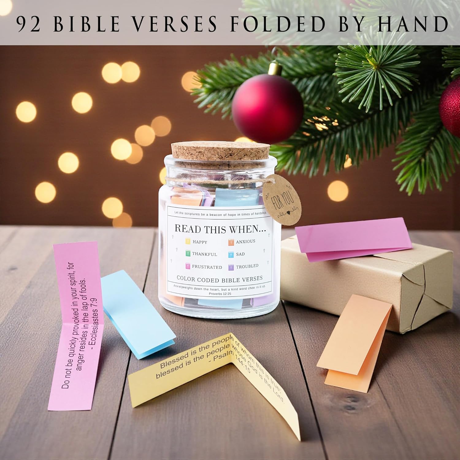 Read This When Bible Verses Jar – Mothers Day Gifts For Mom, Birthday, Christian Gifts for Women, Graduations Gift, Teacher Appreciation Gift - Image 5