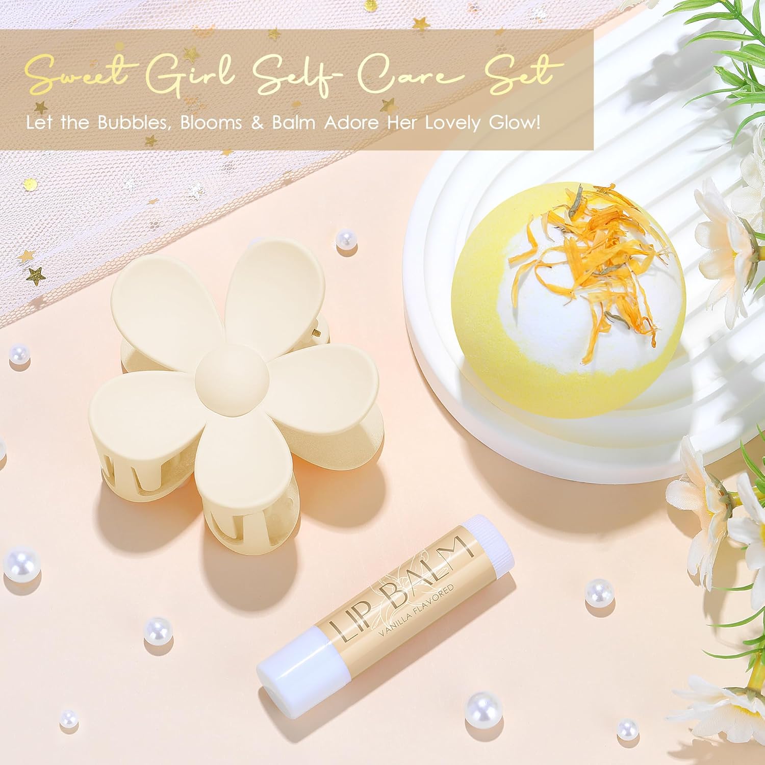 Birthday Gifts for Teen Girls, Women, Teenage Girl Birthday Gift Sets for Teen Girls Tween Gifts for Teenage Girl Cute Daisy Aesthetic Glass Cup Gift Basket for Teens, Women, Sister, Her, Friend - Image 5