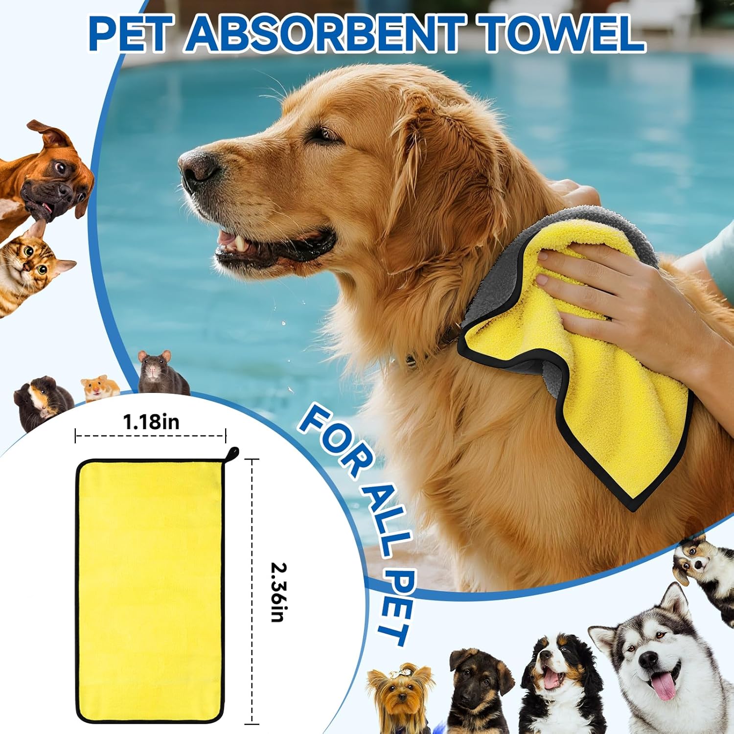Pet Steam Brush for Dog & Cat – 3-in-1 Spray Hair Removal Comb for Shedding & Grooming, Softens Fur & Reduces Static – Water Brush for Long & Short Coats, Bath-Hating Pets, Includes Waterless Shampoo - Image 9