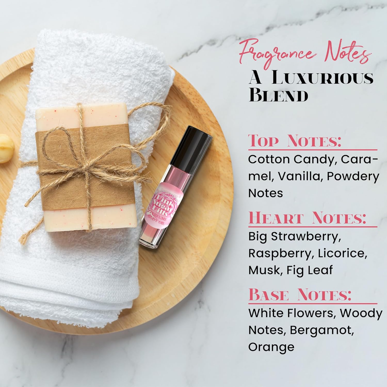 MOBETTER FRAGRANCE OILS Pink Sugar Hills Women Perfume Body Oil, notes of raspberry, cotton candy, and vanilla, creating a floral and fruity scent, travel size long lasting scent - Image 5
