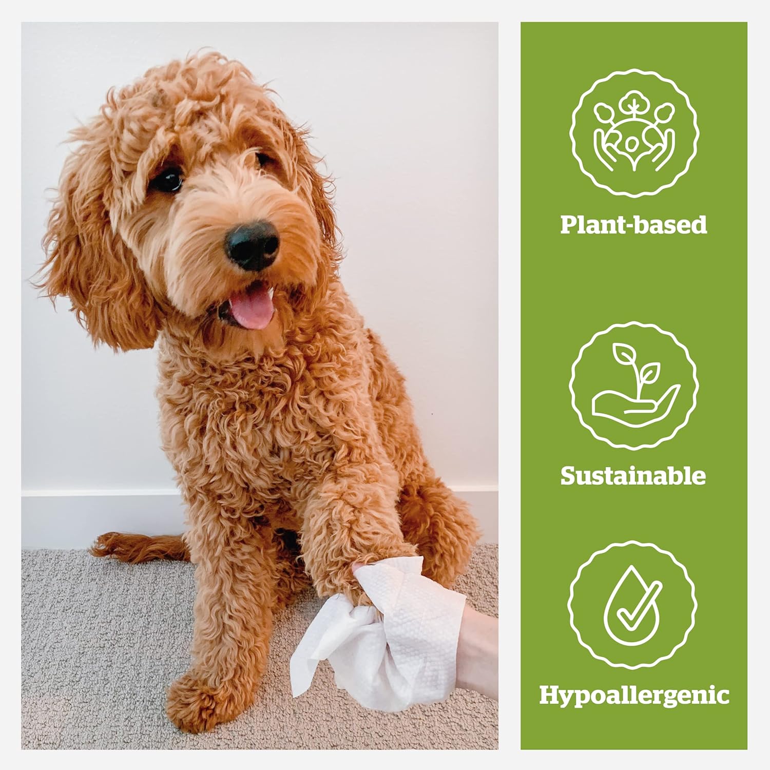 Pogi’s Dog Grooming Wipes – Hypoallergenic Pet Wipes for Paws, Body & Butt – Cleaning & Hydrating, Fragrance Free, 400-Count - Image 8