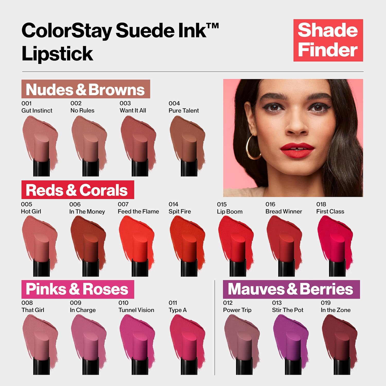 Revlon Lipstick, ColorStay Suede Ink, Built-in Primer, Infused with Vitamin E, Waterproof, Smudge-proof, Matte Color, 003 Want It All, 0.09 oz - Image 5