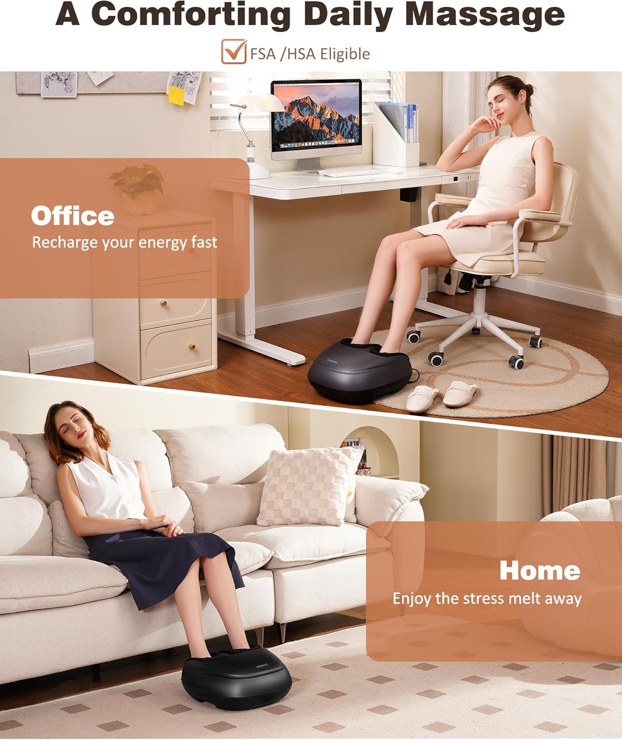 KNQZE Shiatsu Foot Massager with Heat and Compression, Deep Kneading Foot Massage for Plantar Fasciitis Relief, Remote Control, Multi Massage Modes, Auto Shut-Off Timer, FSA Eligible, Mothers Day gift - Image 7