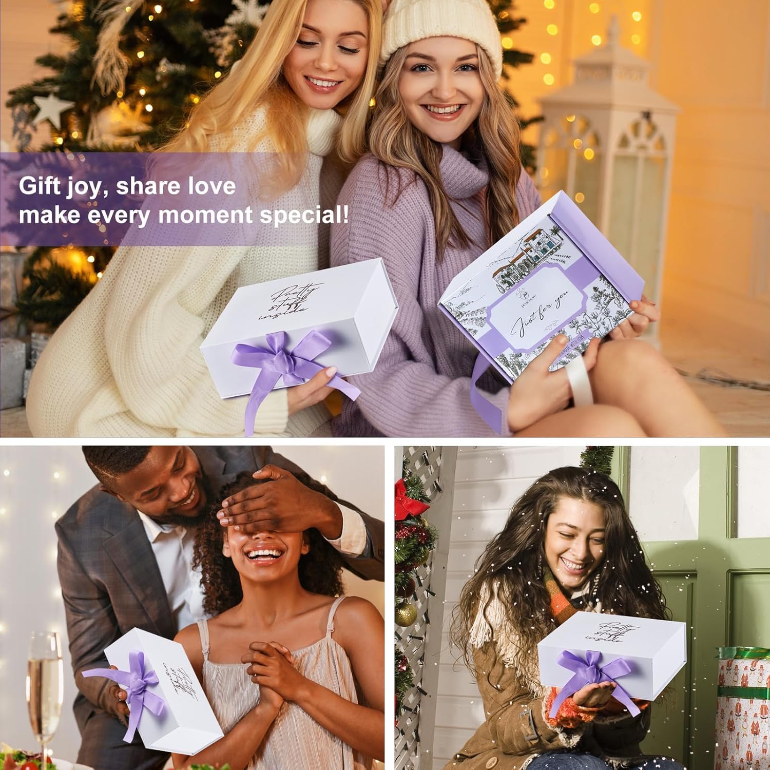 Spa Gifts for Women Mothers Day Gifts Bath Gift Baskets Relaxing Spa Self Care for Mom Her Sister Wife Bridal Shower Gifts Box Home Bath Care Package Thank You Birthday (Purple -Spa for Women) - Image 7