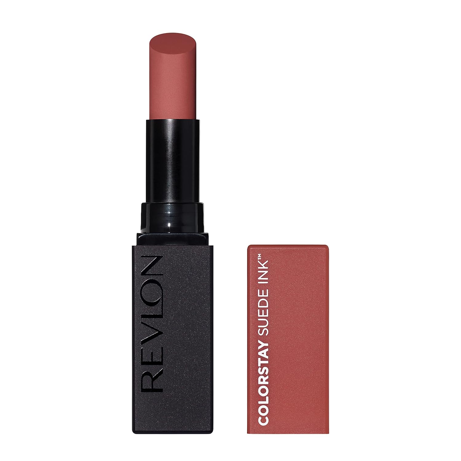 Revlon Lipstick, ColorStay Suede Ink, Built-in Primer, Infused with Vitamin E, Waterproof, Smudge-proof, Matte Color, 003 Want It All, 0.09 oz