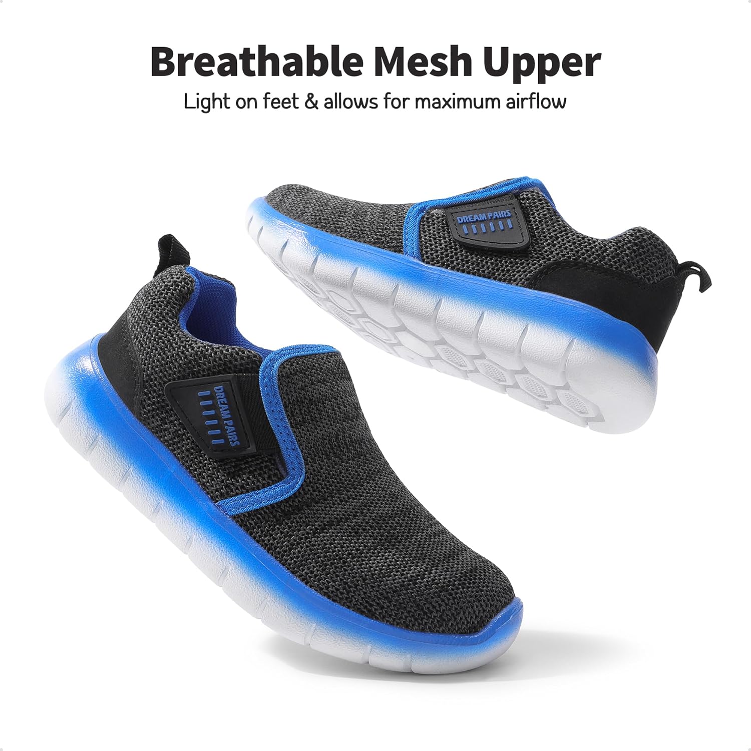 DREAM PAIRS Boys Girls Shoes Kids Slip on Tennis EZ-Ons MightyMovers Running Athletic Barefoot Zero Drop Sports Sneakers - Image 4