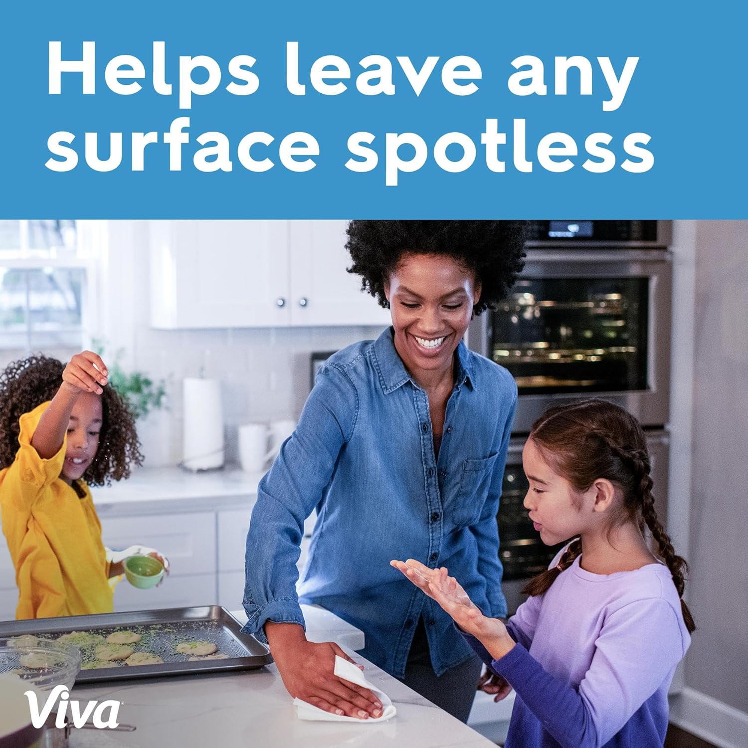 Viva Multi-Surface Cloth Paper Towels, Choose-A-Sheet Size, 12 Super Rolls, 81 Sheets per Roll (Packaging May Vary) - Image 4