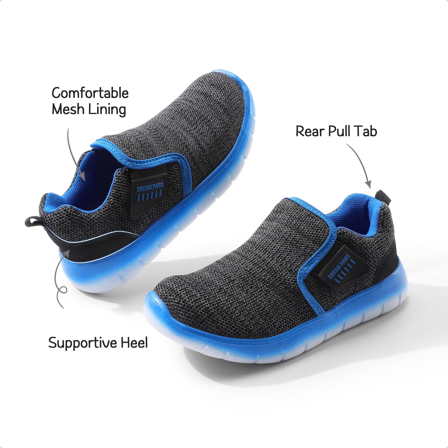 DREAM PAIRS Boys Girls Shoes Kids Slip on Tennis EZ-Ons MightyMovers Running Athletic Barefoot Zero Drop Sports Sneakers - Image 5