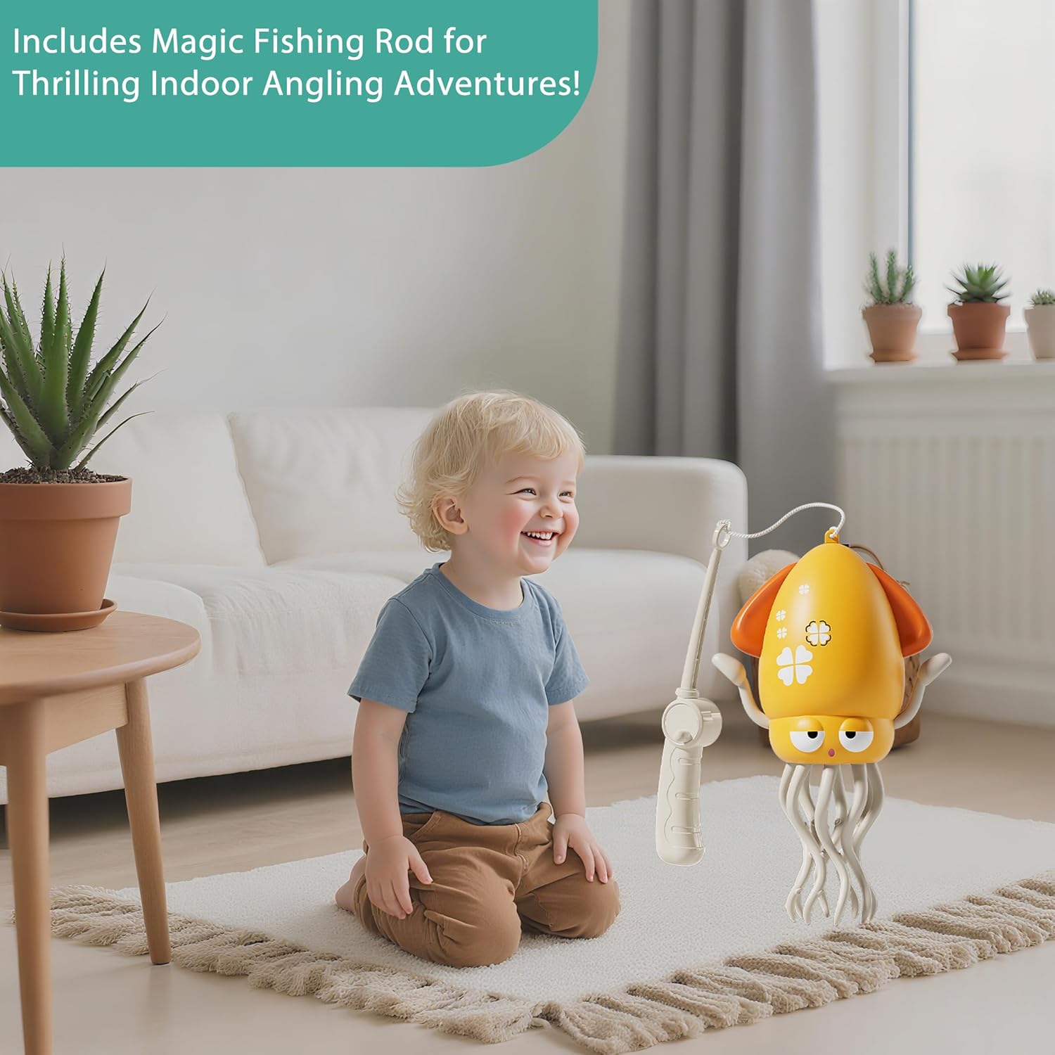 Baby Stocking Stuffers 6-12 12-18 Months Boys Girls, Tummy Time Musical Crawling Dancing Squid Octopus Toy for 1 2 3 4 5 Year Old Kid, Toddler Birthday Christmas Gifts for Grandkids - Image 7