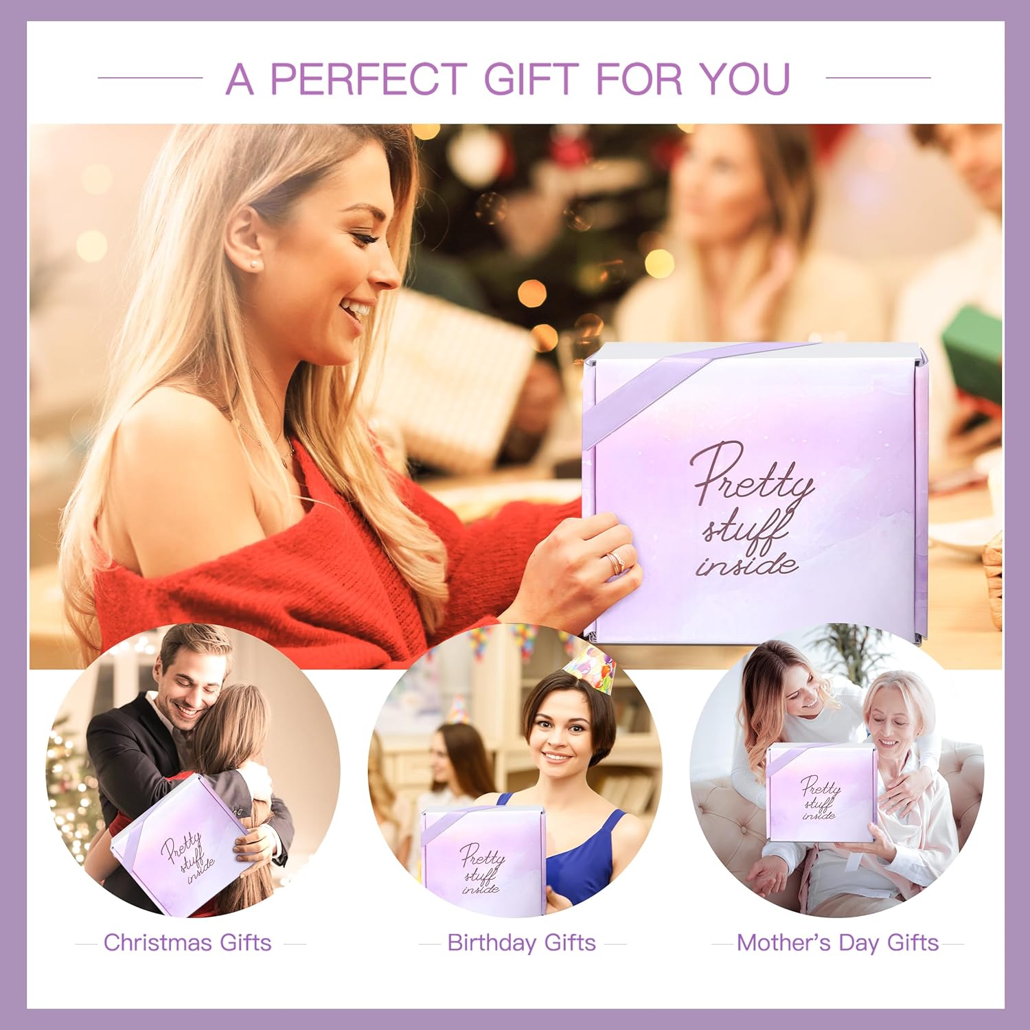 Mothers Day Gifts for Women Spa Gifts Baskets for Women Christmas Birthday Gifts Lavender Bath and Body Sets Relaxing Self Care Get Well Gift for Mom Her Girlfriends Sister Teacher Friends - Image 7
