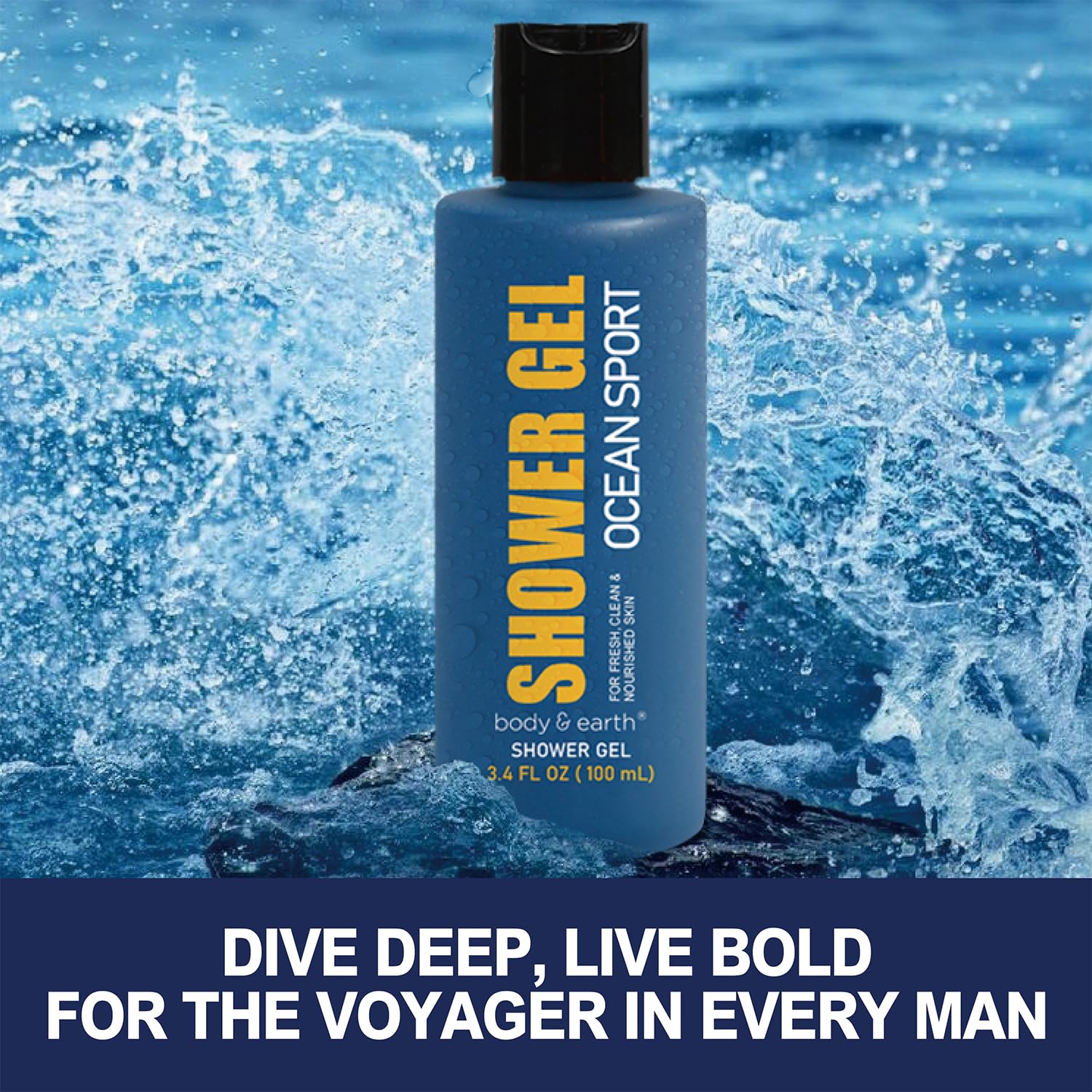 Mens Gifts 3pcs Gift for Men, Fresh Ocean Scent Gift Sets, Mens Birthday and Christmas Gifts for Men, Father Day Gift - Image 3
